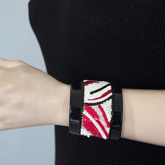 Vintage MAISON LESAGE Beaded Cuff Bracelet
