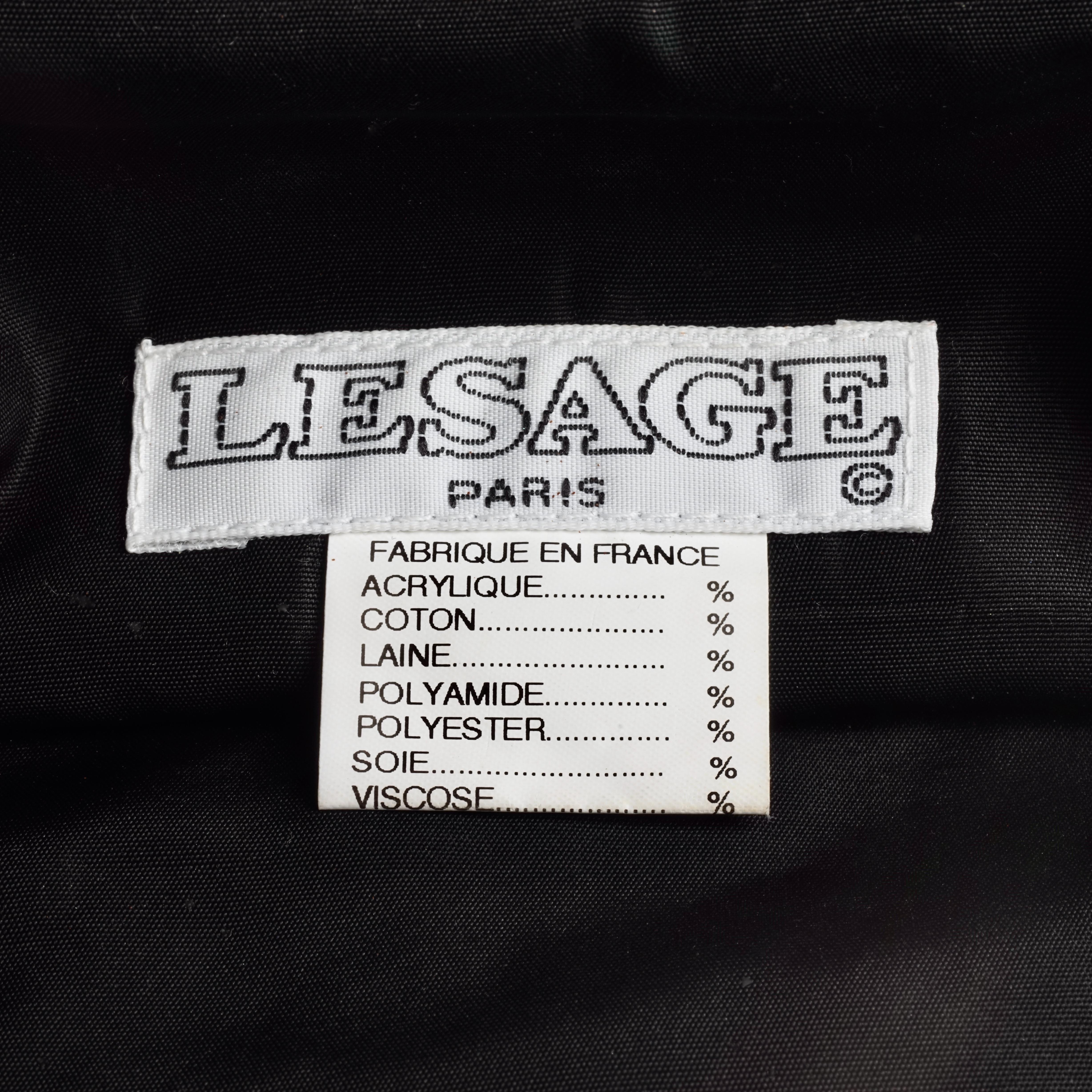 Vintage MAISON LESAGE Sophia Loren Mod French Beaded Bag 4
