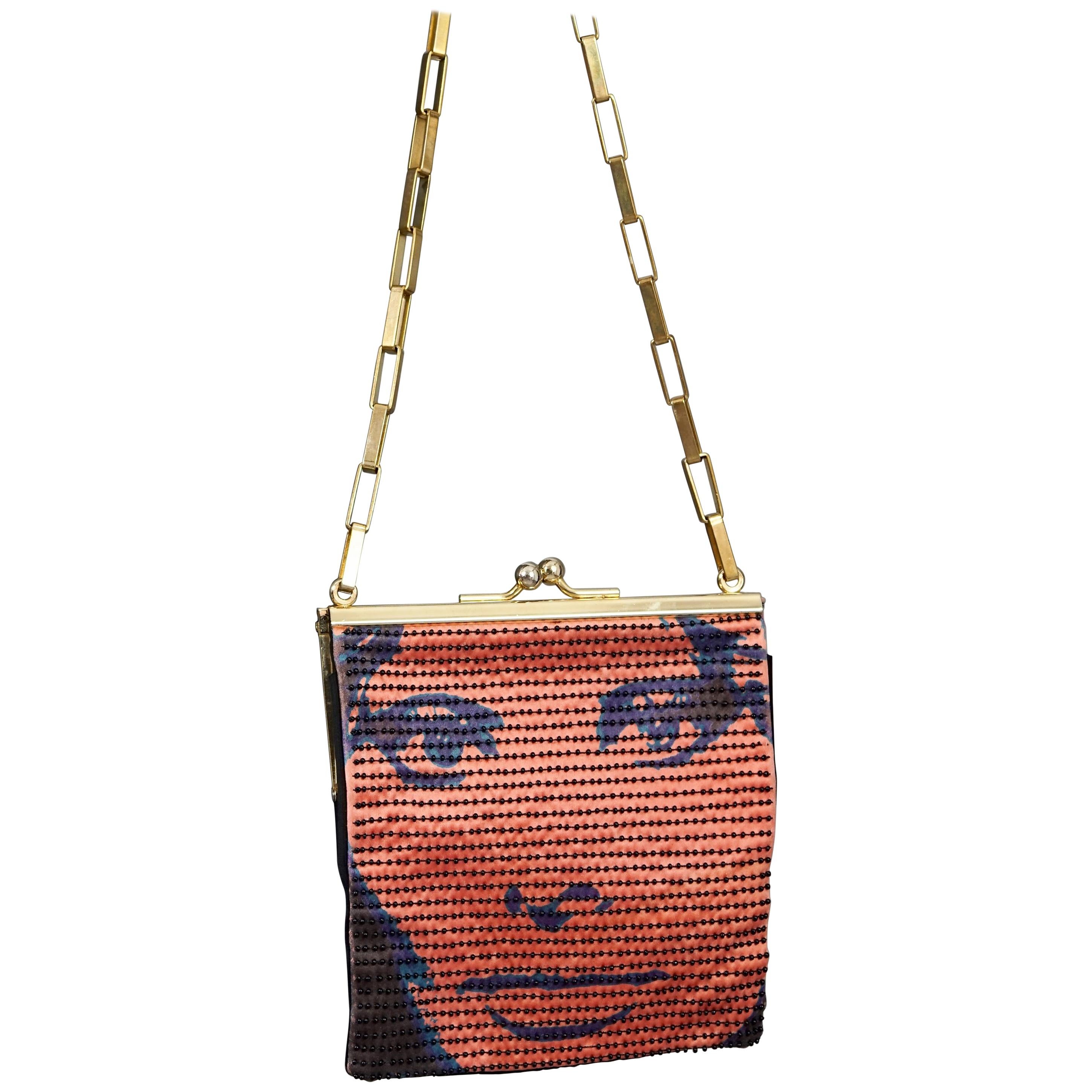 Vintage MAISON LESAGE Sophia Loren Mod French Beaded Bag