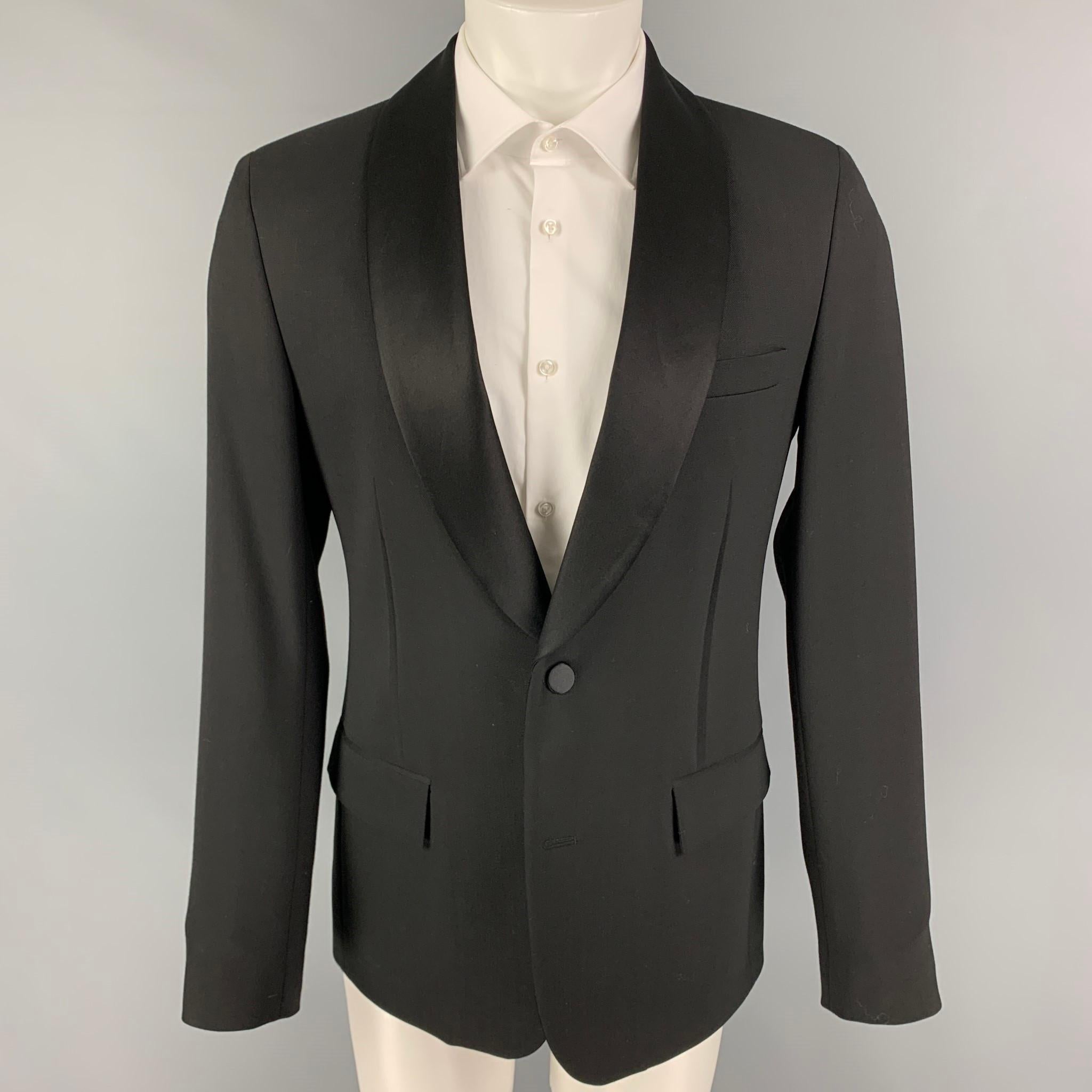 Vintage MAISON MARGIELA Size 40 Black Polyester Blend Sport Coat