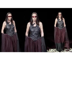 Vintage Maison Martin Margiela Artisanal Black Leather Glove Top 2001