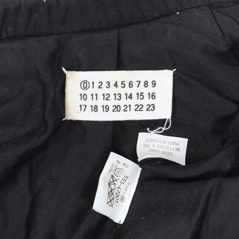 MAISON MARTIN MARGIELA Kunsthandwerkliche silberfarbene lässige Blazerjacke M im Angebot 5