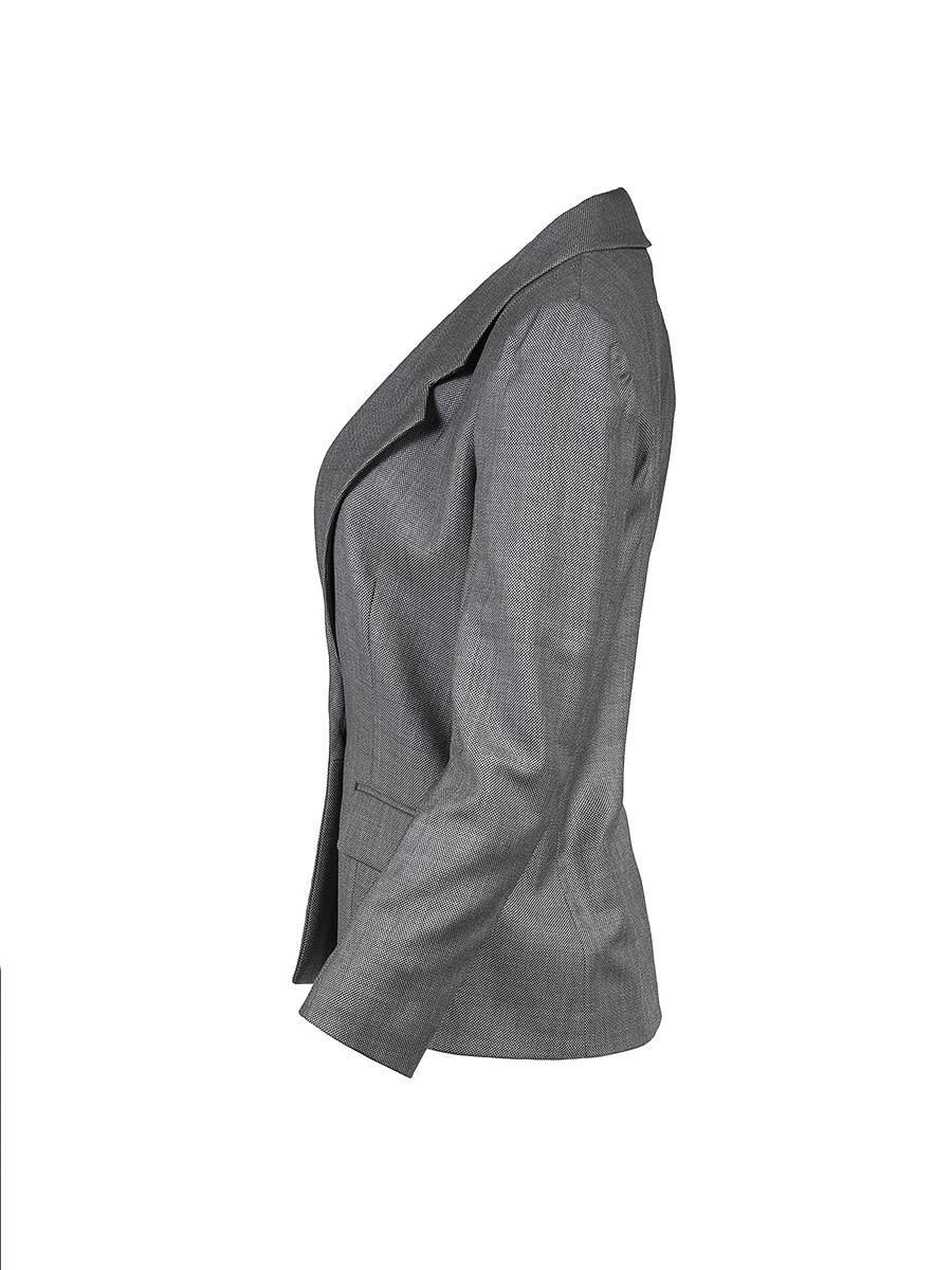 grey fitted blazer