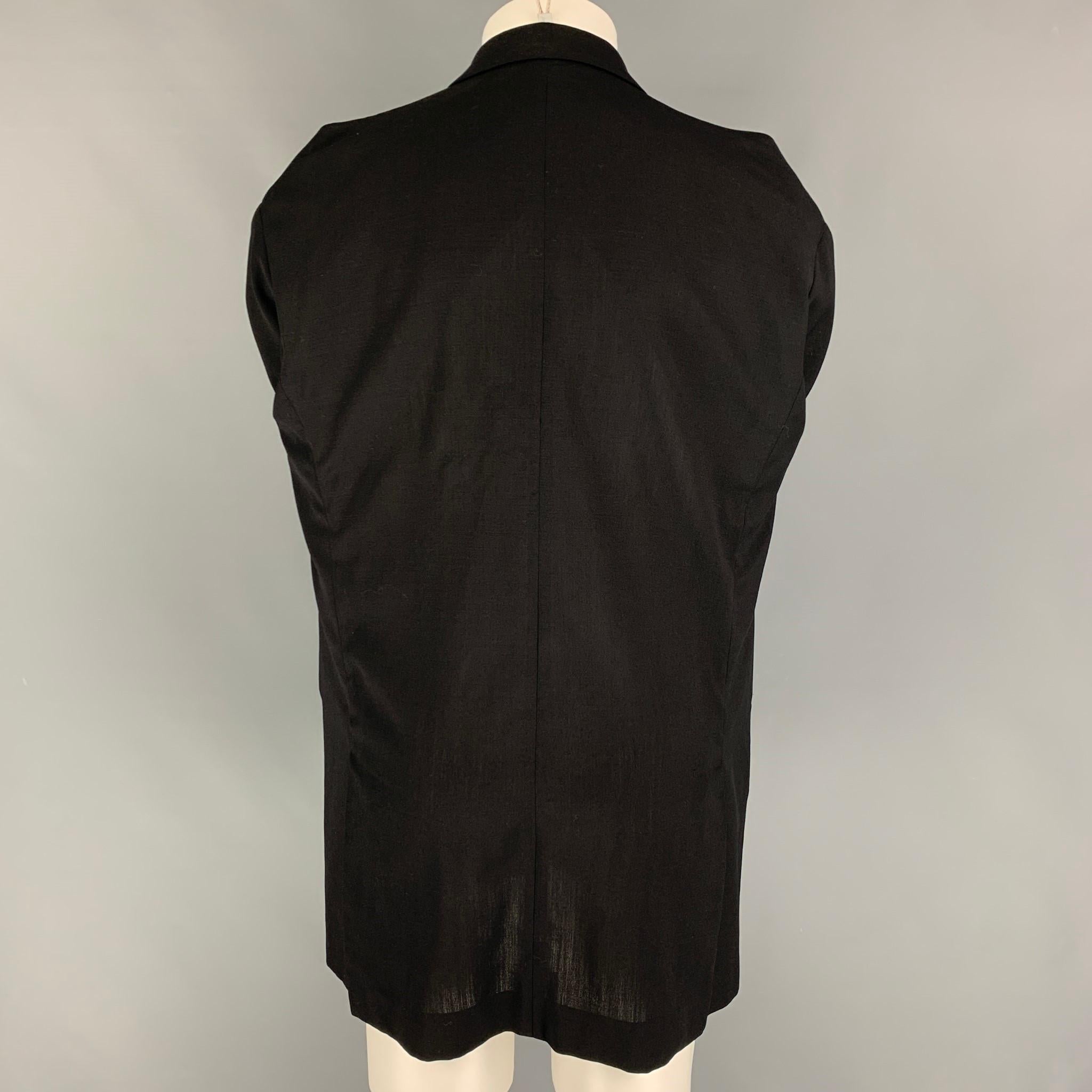 Vintage MAISON MARTIN MARGIELA FW 1997 Size 8 Black Wool Tucked Sleeves Jacket 5
