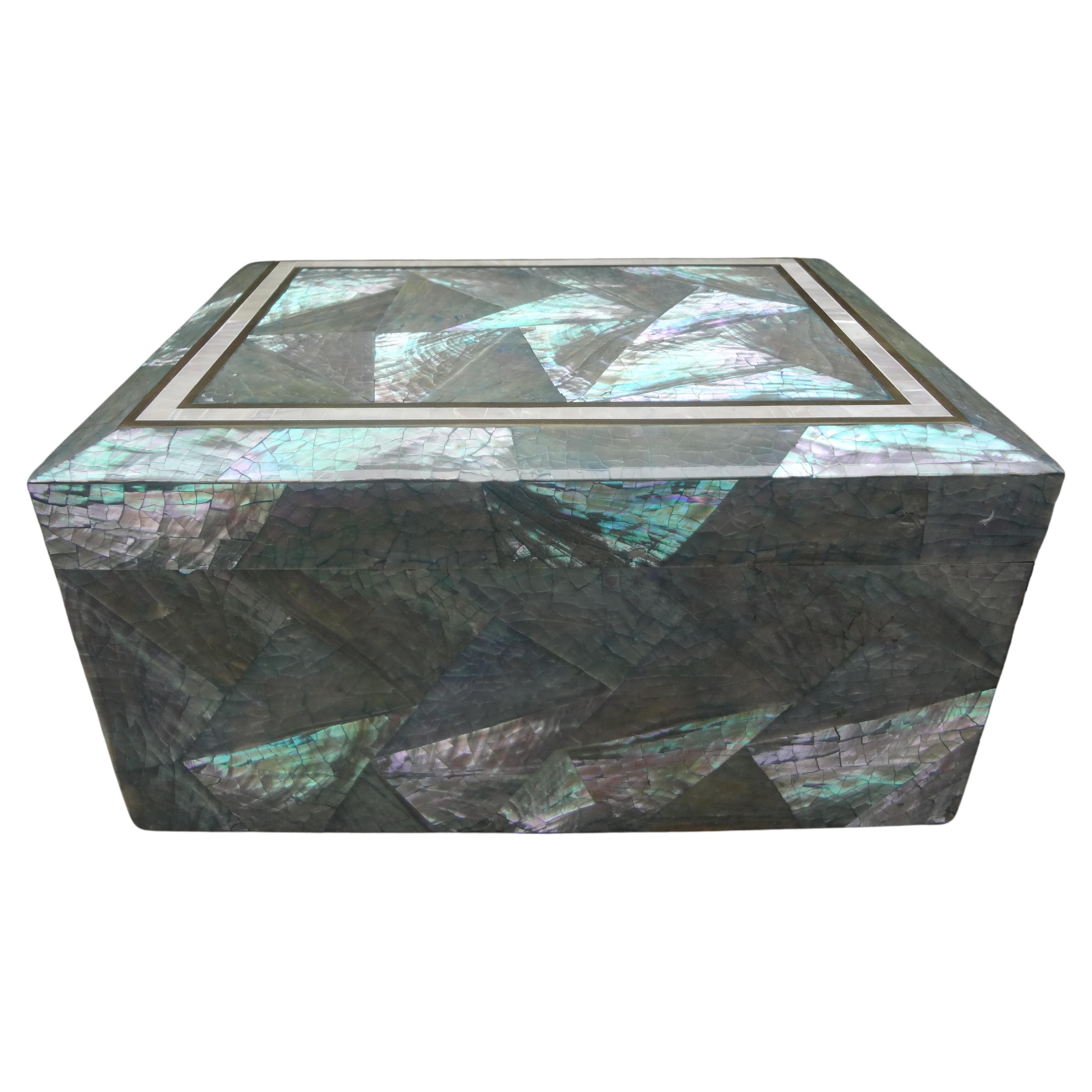 Vintage Maitland-Smith Abalone Decorative Box