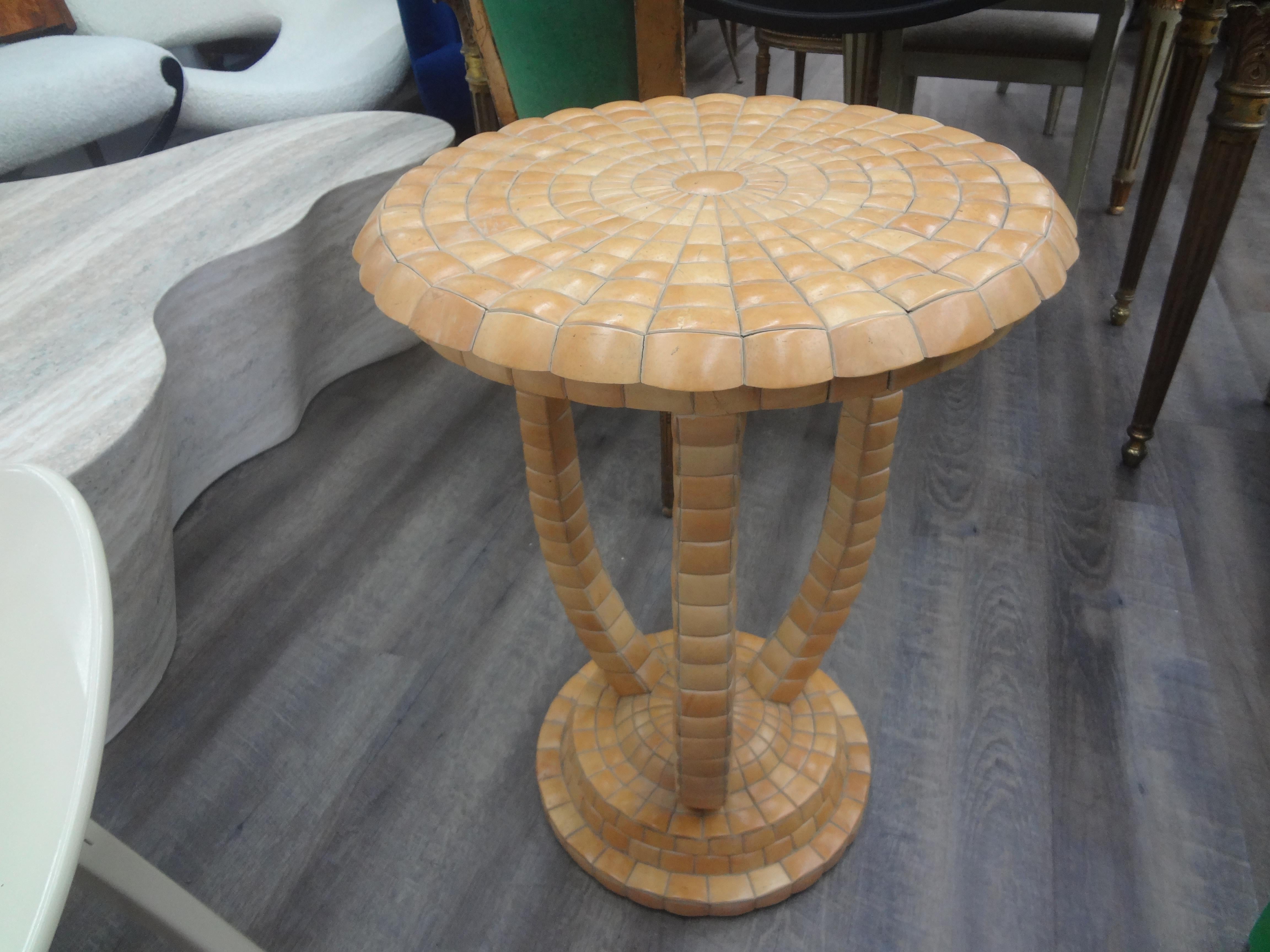 Wood Vintage Maitland-Smith Art Deco Style Table