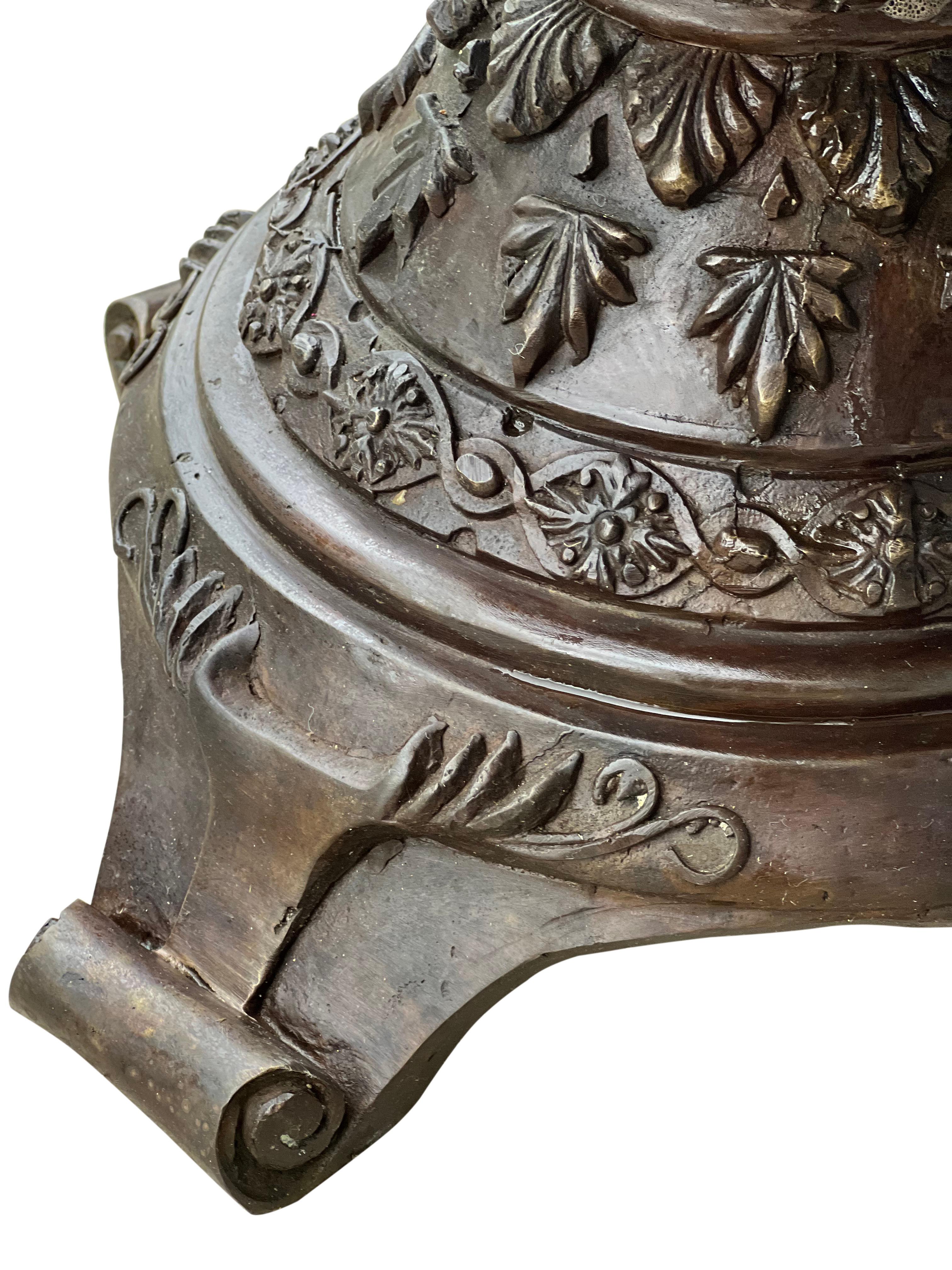 Vintage Maitland Smith Cherub Bronze Urn, 1980's 3