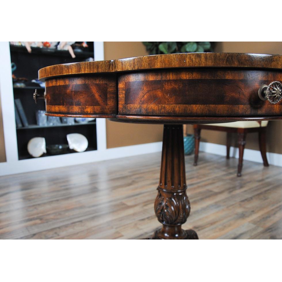 Hand-Carved Vintage Maitland Smith Drum Table