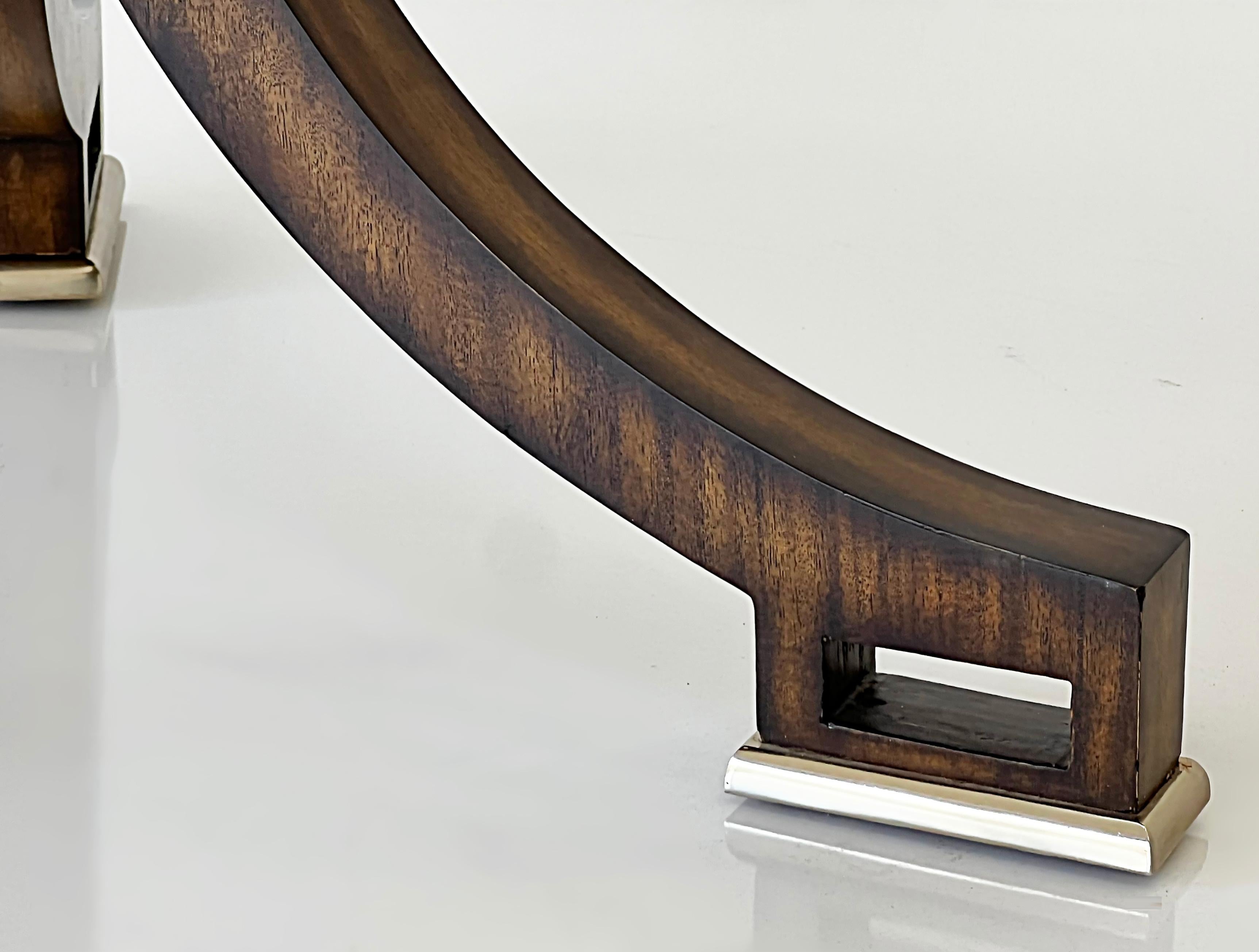 Vintage Maitland-Smith Gueridon Burl Wood Side Table with Greek Key Feet 2