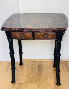 Vintage Maitland Smith Horn Tasselated Tisch mit Schubladen