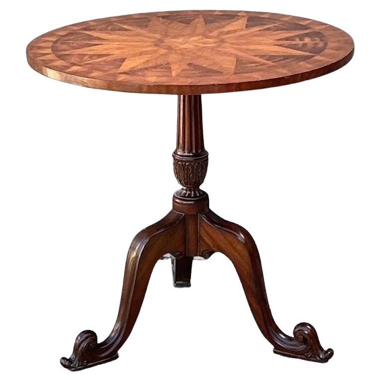Vintage Maitland Smith Inlay Side Table For Sale
