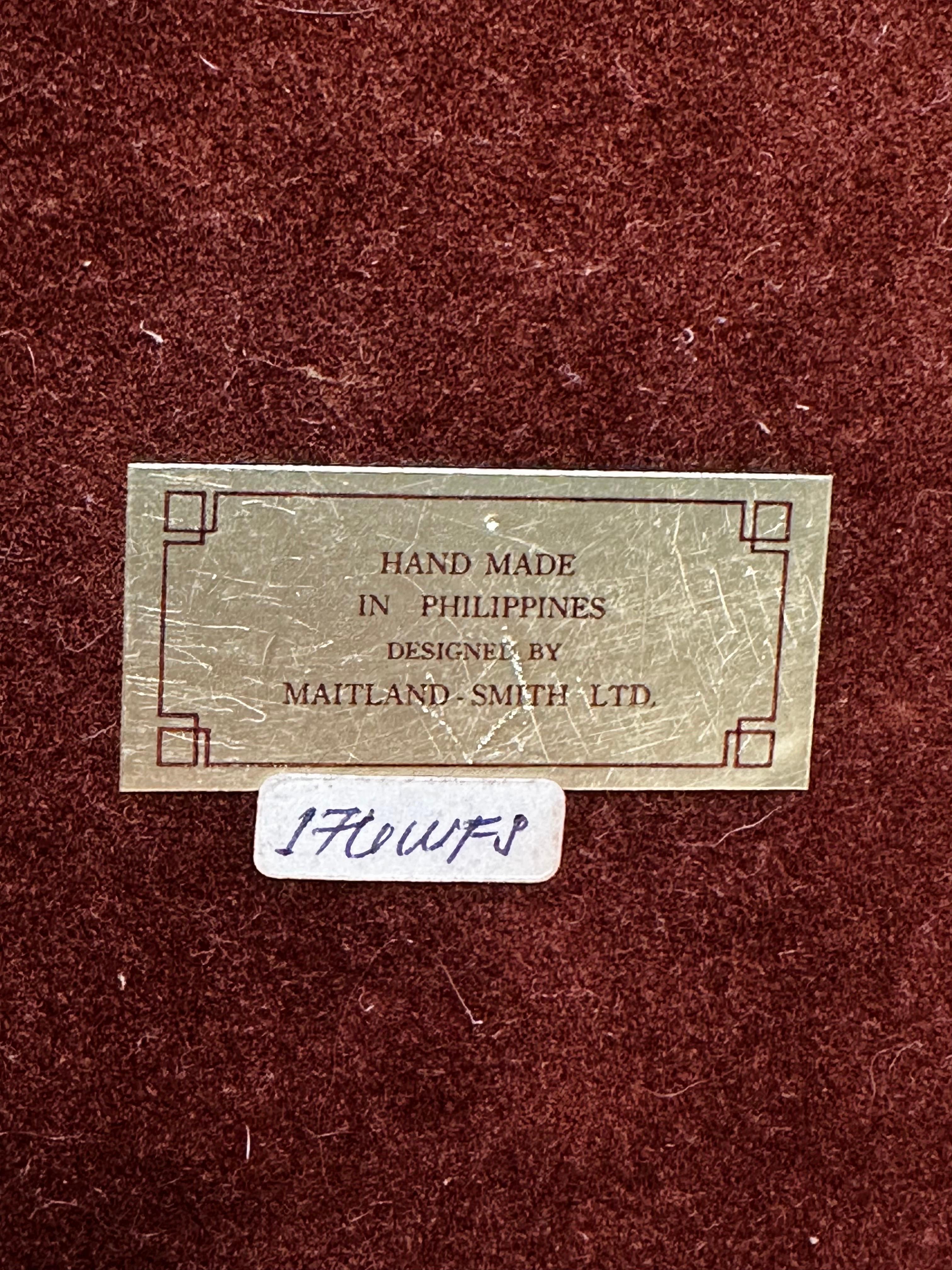 Siamo lieti di offrire una raffinata scatola decorativa di Maitland Smith con un coperchio in vero zigrino abbinato a una scultorea base in pietra scanalata. Lo zigrino naturale mostra una bellissima struttura organica, sottili variazioni tonali e