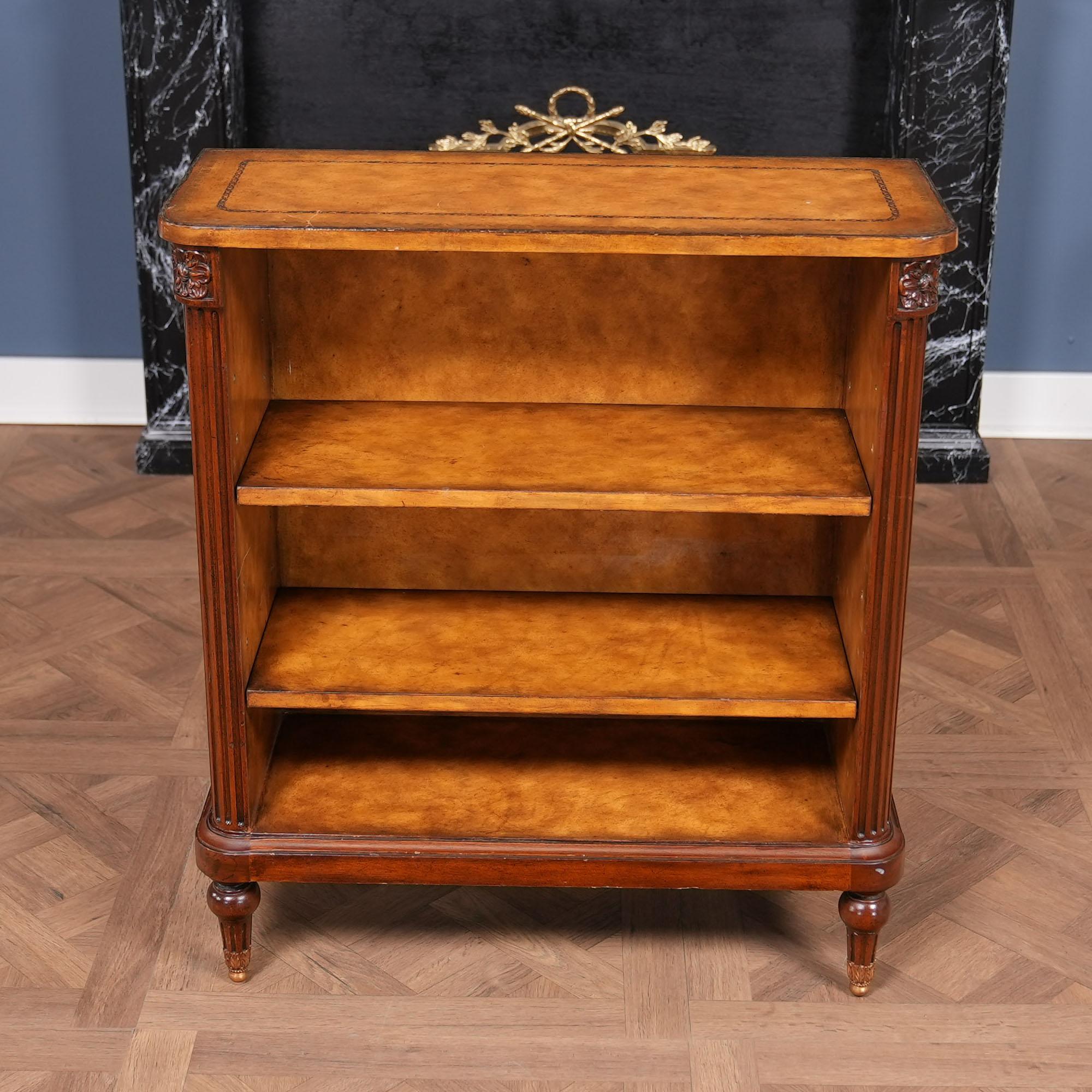 Renaissance Vintage Maitland Smith Leather Bookcase
