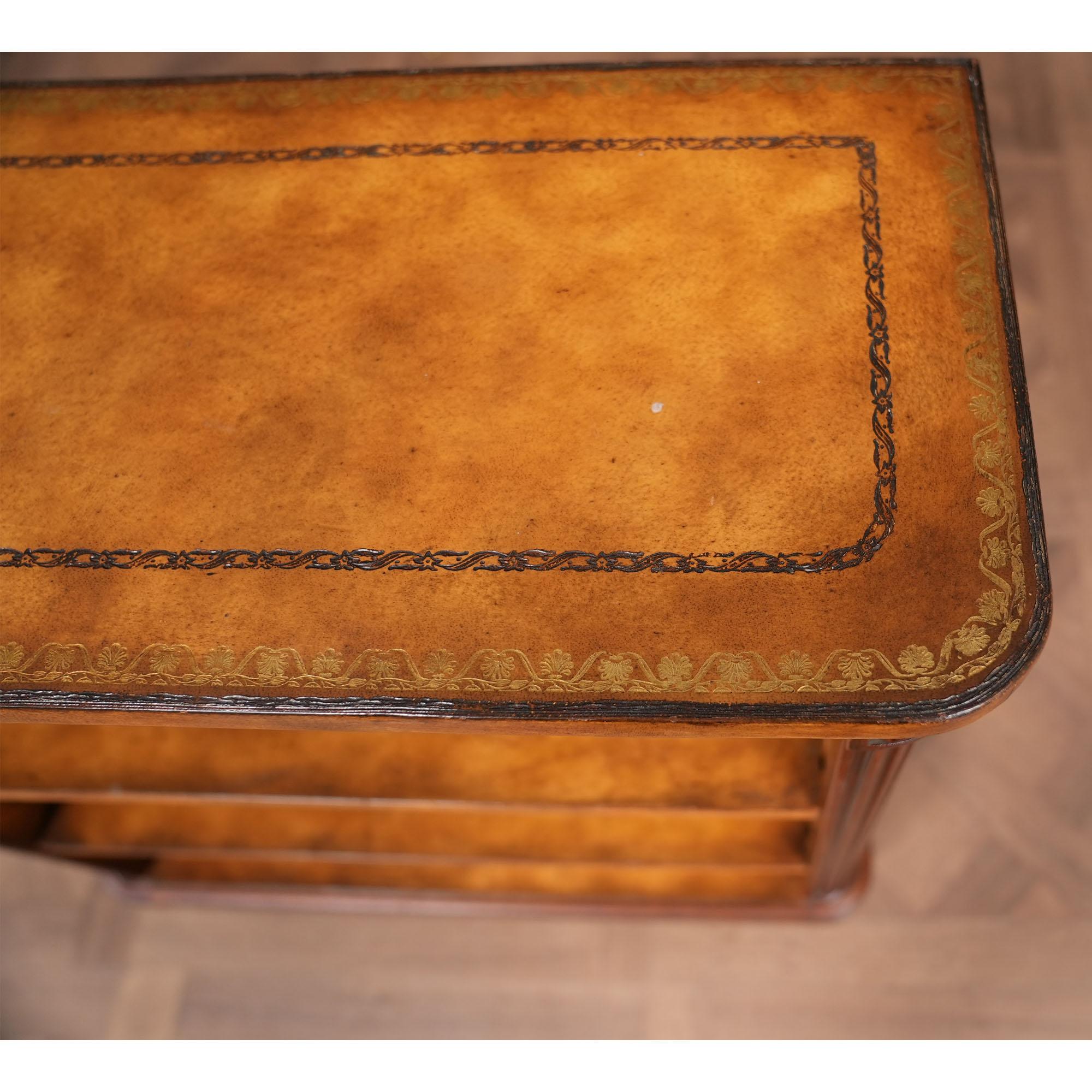 Vintage Maitland Smith Leather Bookcase 2