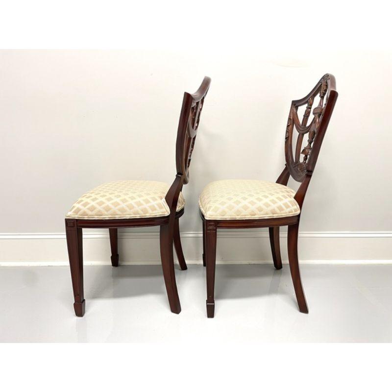 MAITLAND SMITH Mahogany Hepplewhite Style Dining Side Chairs - Pair  1