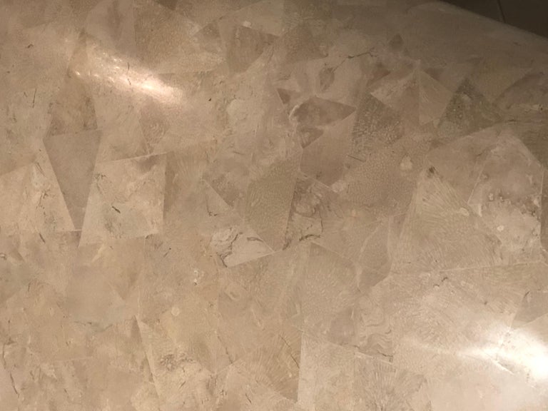 Maitland Smith Ming Fossil Tessellated Marble Stone Coffee ...