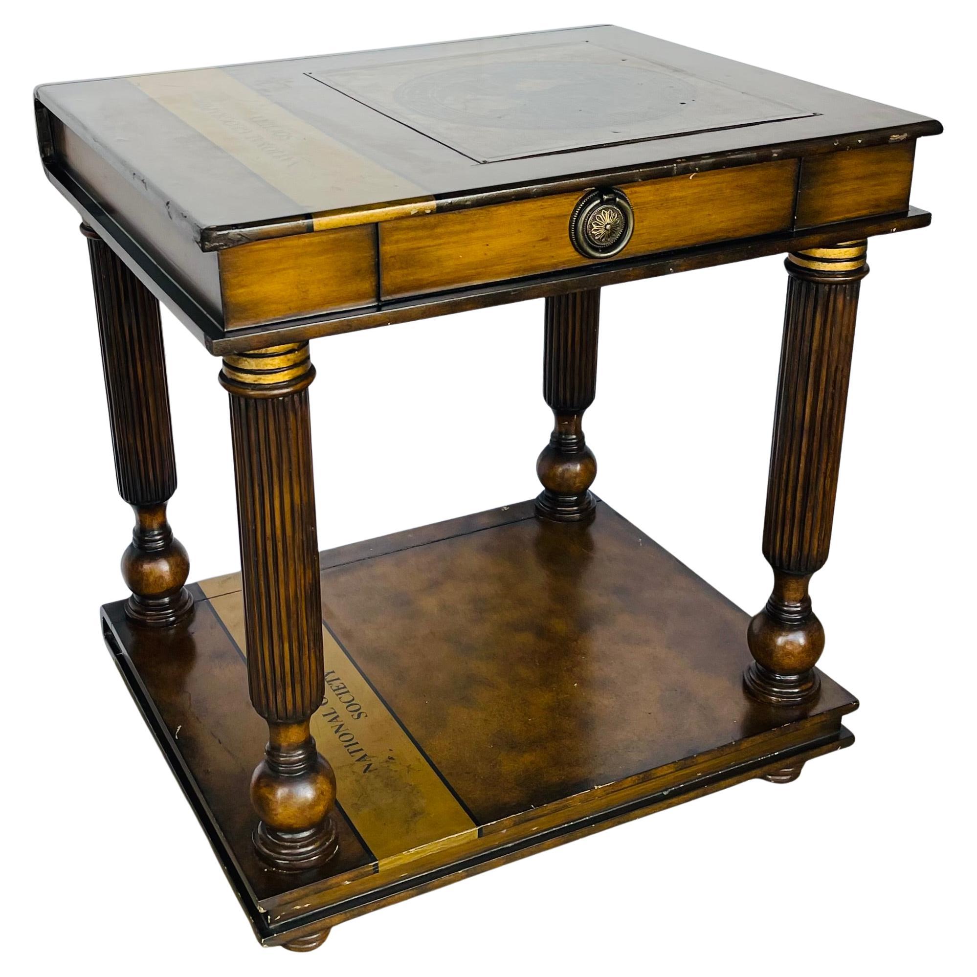 Vintage Maitland Smith Nationall Geographic  Table For Sale