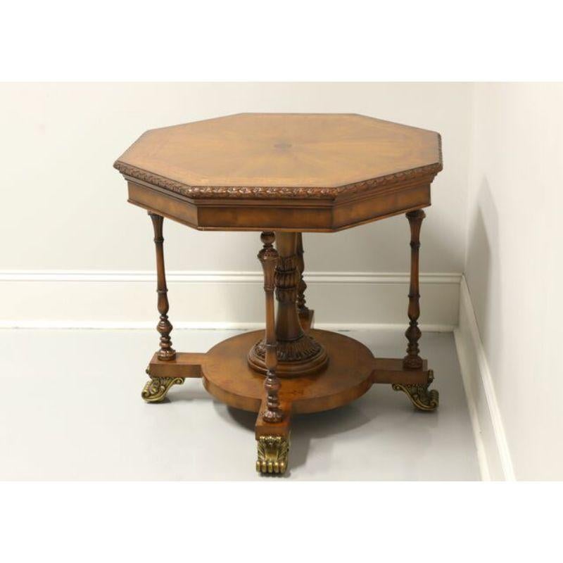 Philippine MAITLAND SMITH Regency Inlaid Banded Mahogany Octagon Accent Table