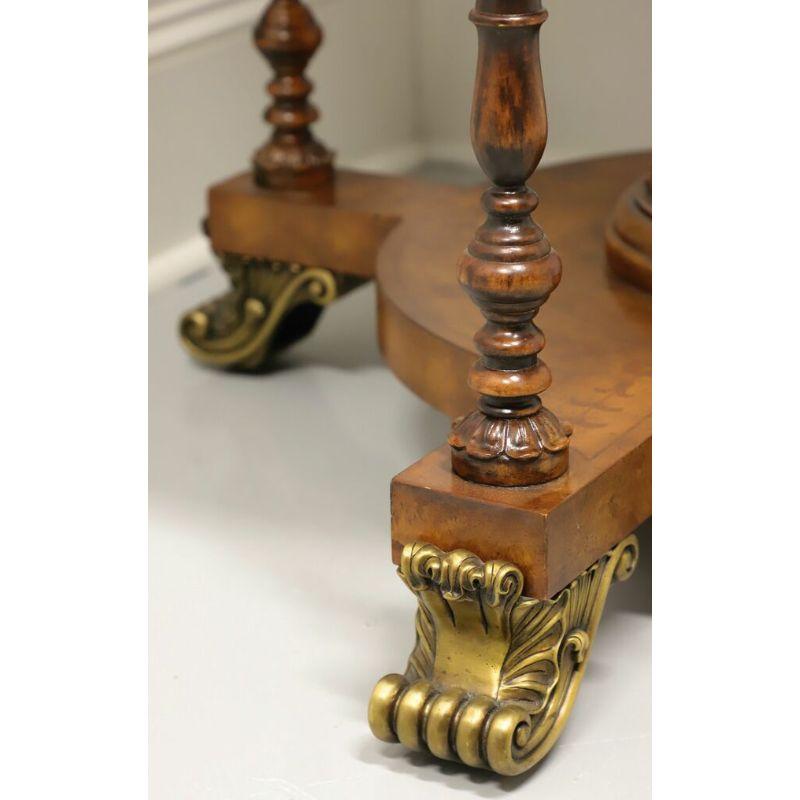 MAITLAND SMITH Regency Inlaid Banded Mahogany Octagon Accent Table 2