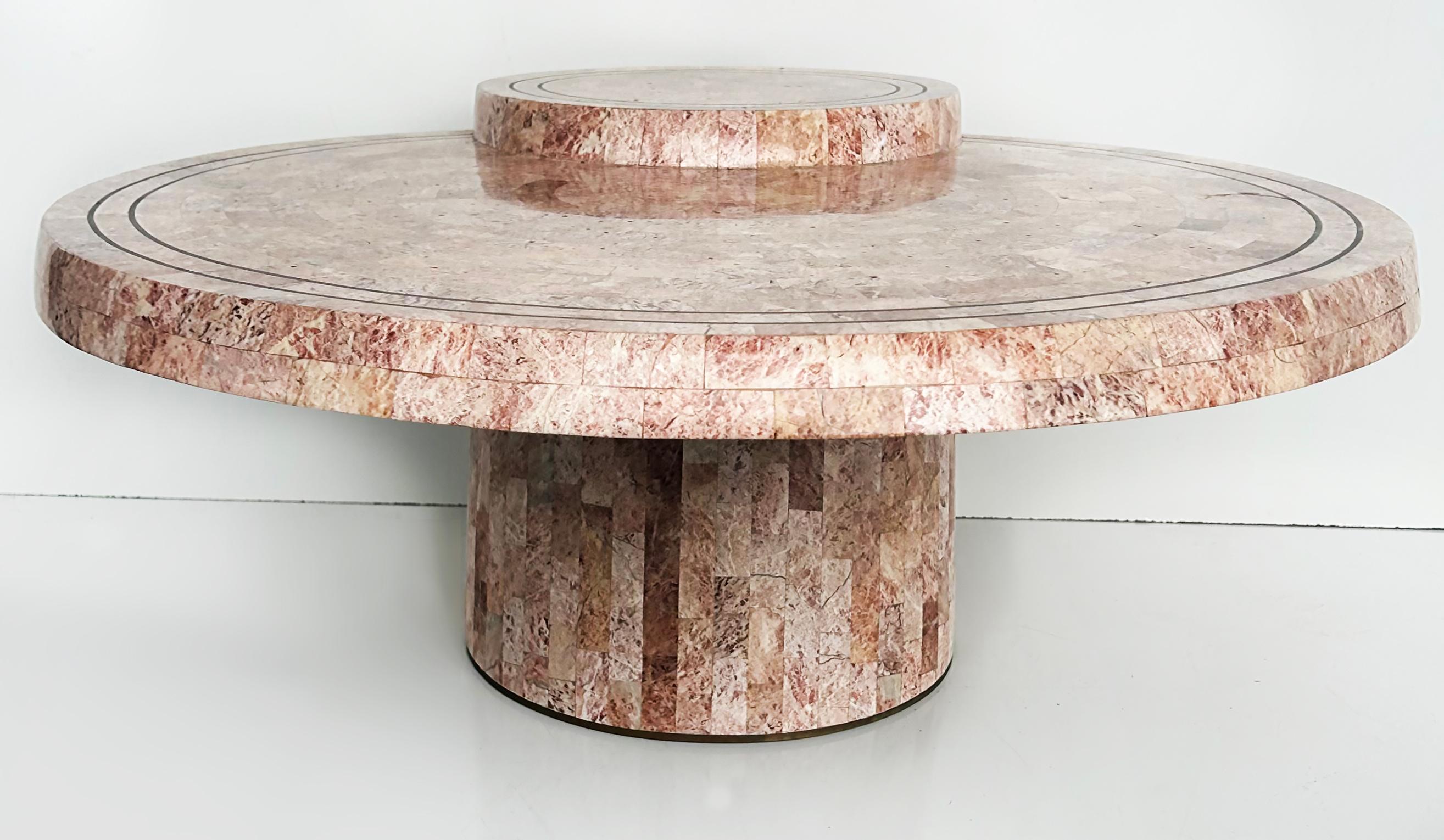 Modern Vintage Maitland-Smith Tessellated Stone Coffee Table