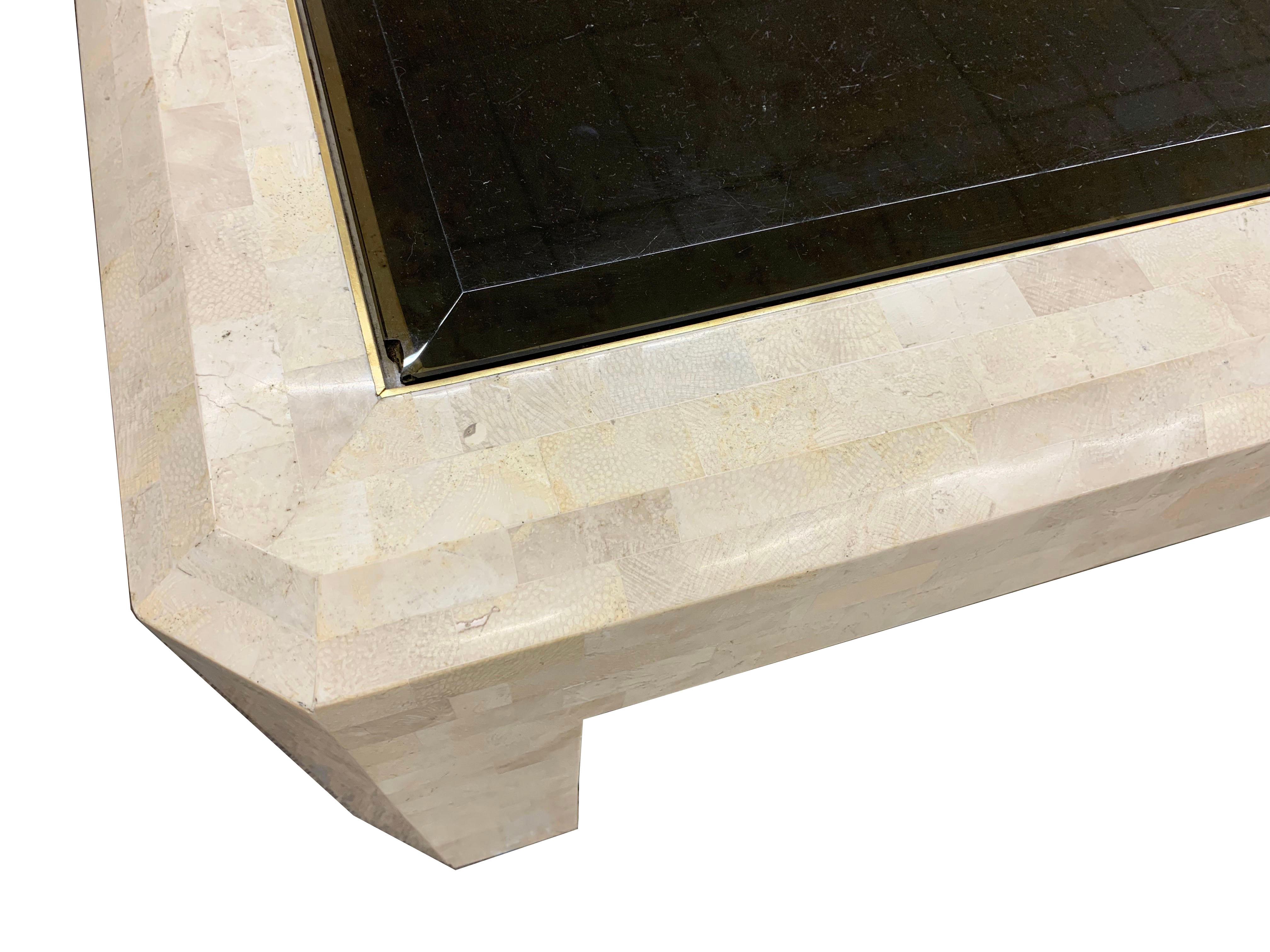 vintage tessellated stone coffee table