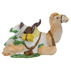 Vintage Majolica Italy Camel Meiselman Sculpture