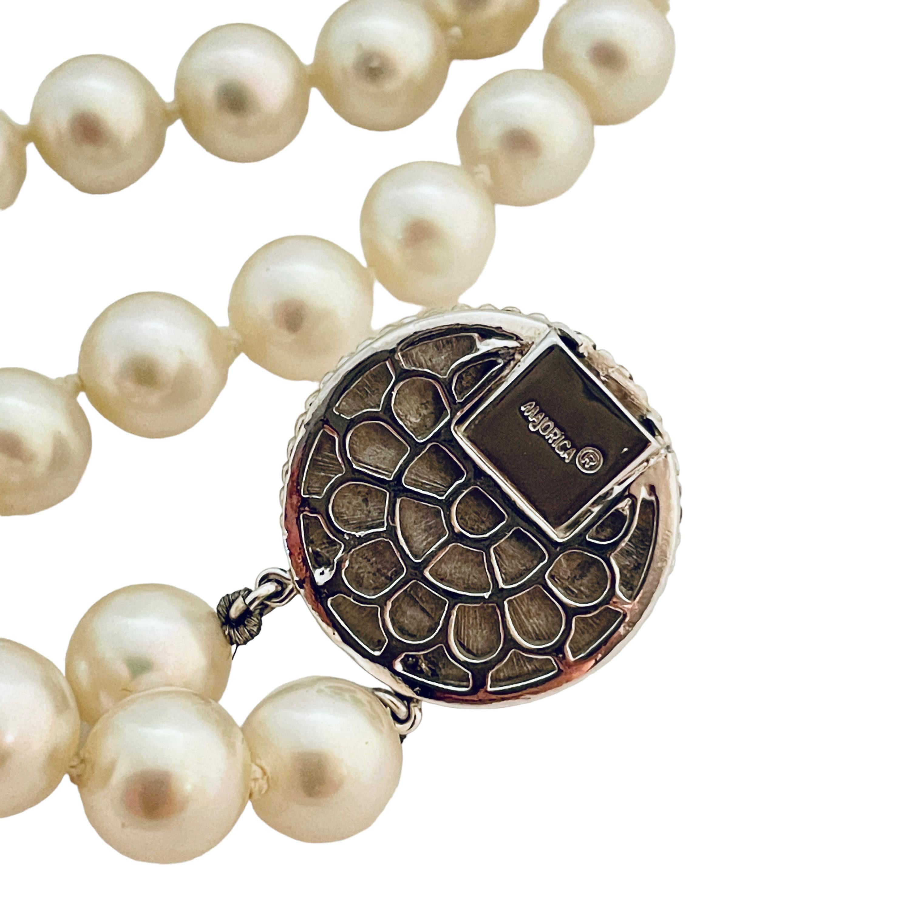 vintage majorica pearl bracelet