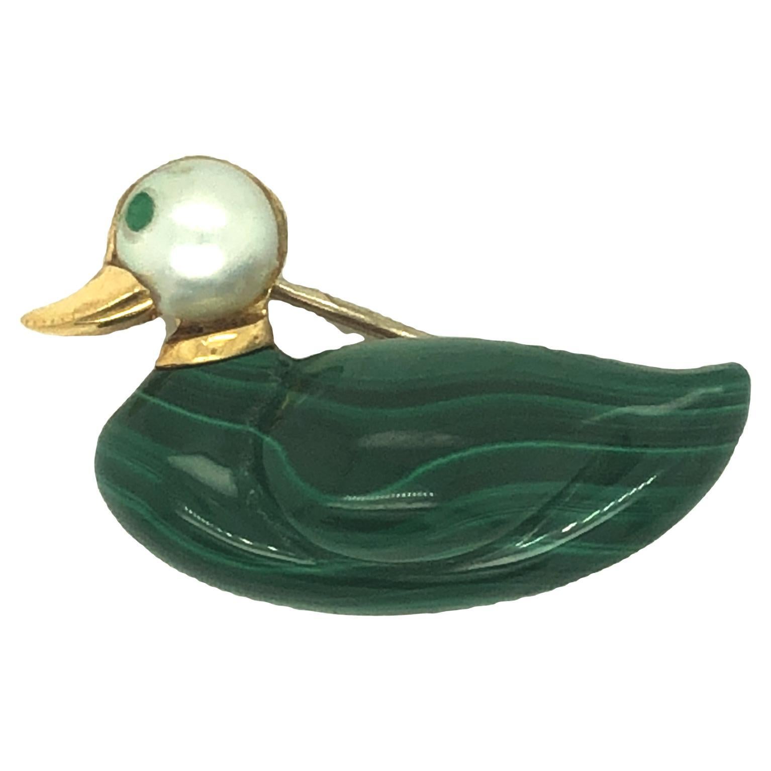Little Black Duck brooch /pendant