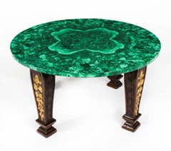 Vintage Malachite Coffee Table Mid 20th Century