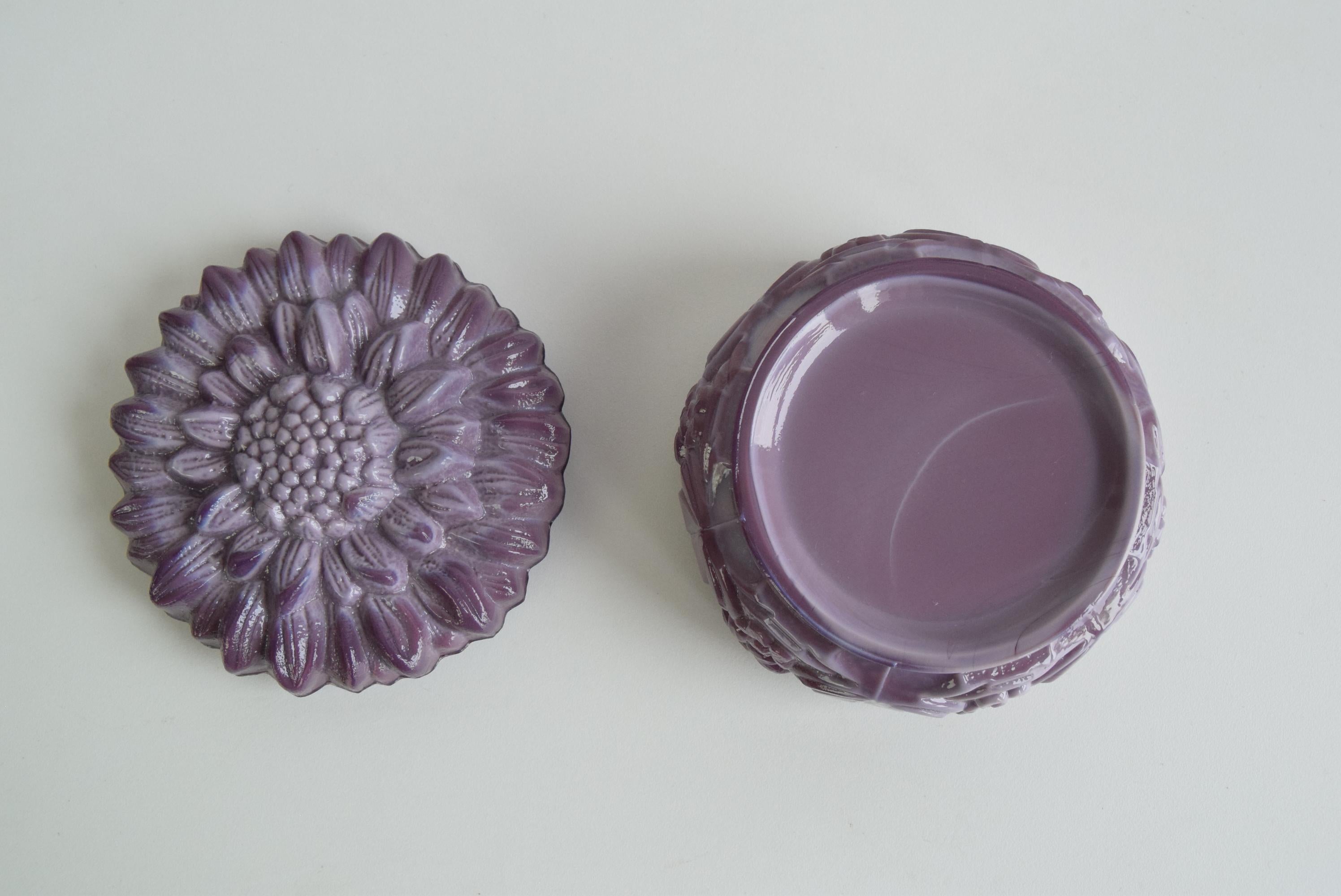 Jablonecké Sklárny JAR, 1960, Malachit-Glasgefäß im Angebot 3