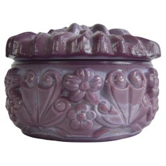 Vaso vintage in vetro di malachite, Jablonecké Sklárny, 1960