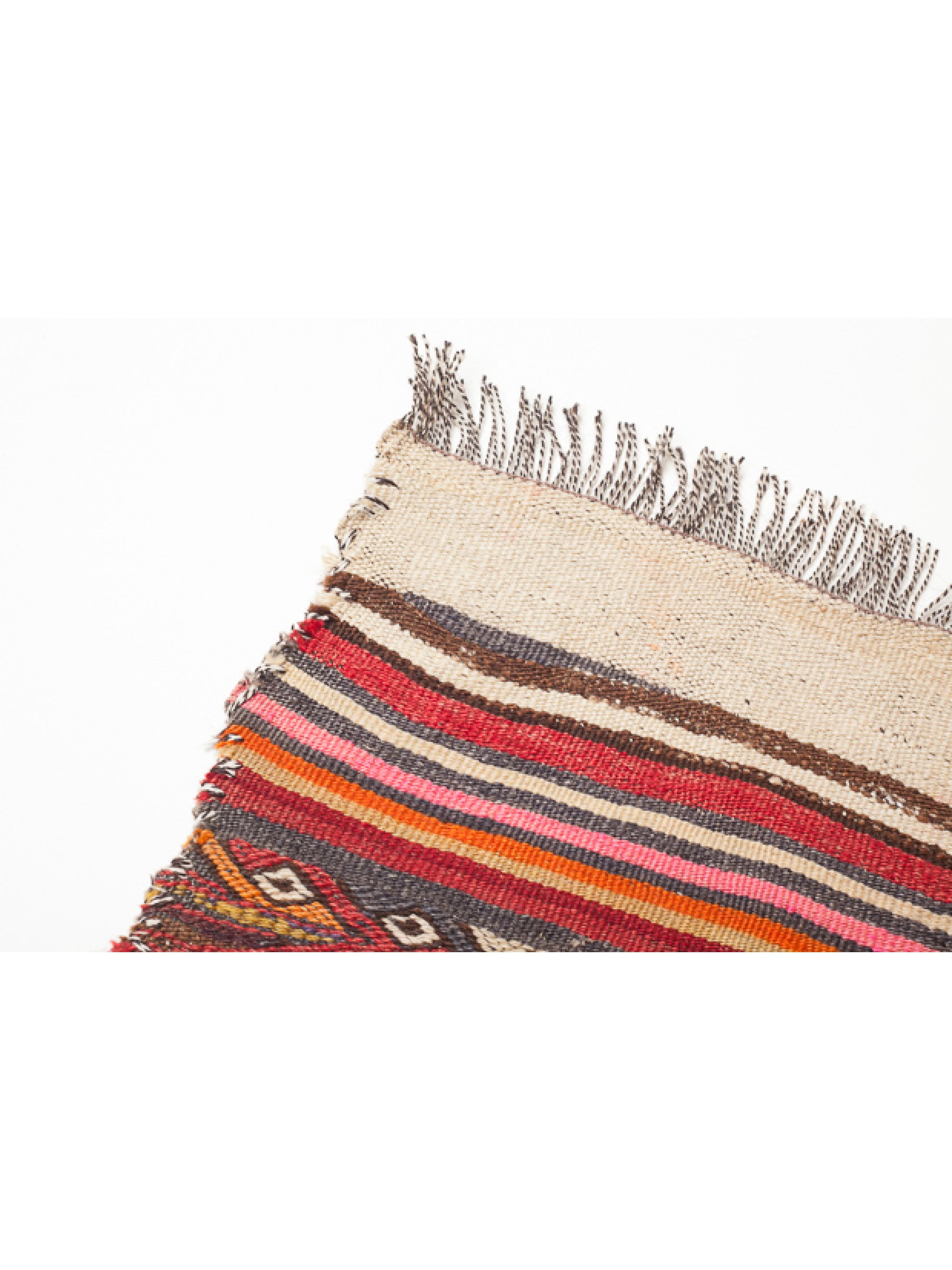 Vintage Malatya Chuval Kilim Cuval Teppich Nomadisch Anatolisch Natürlich Türkisch Teppich (Kelim) im Angebot