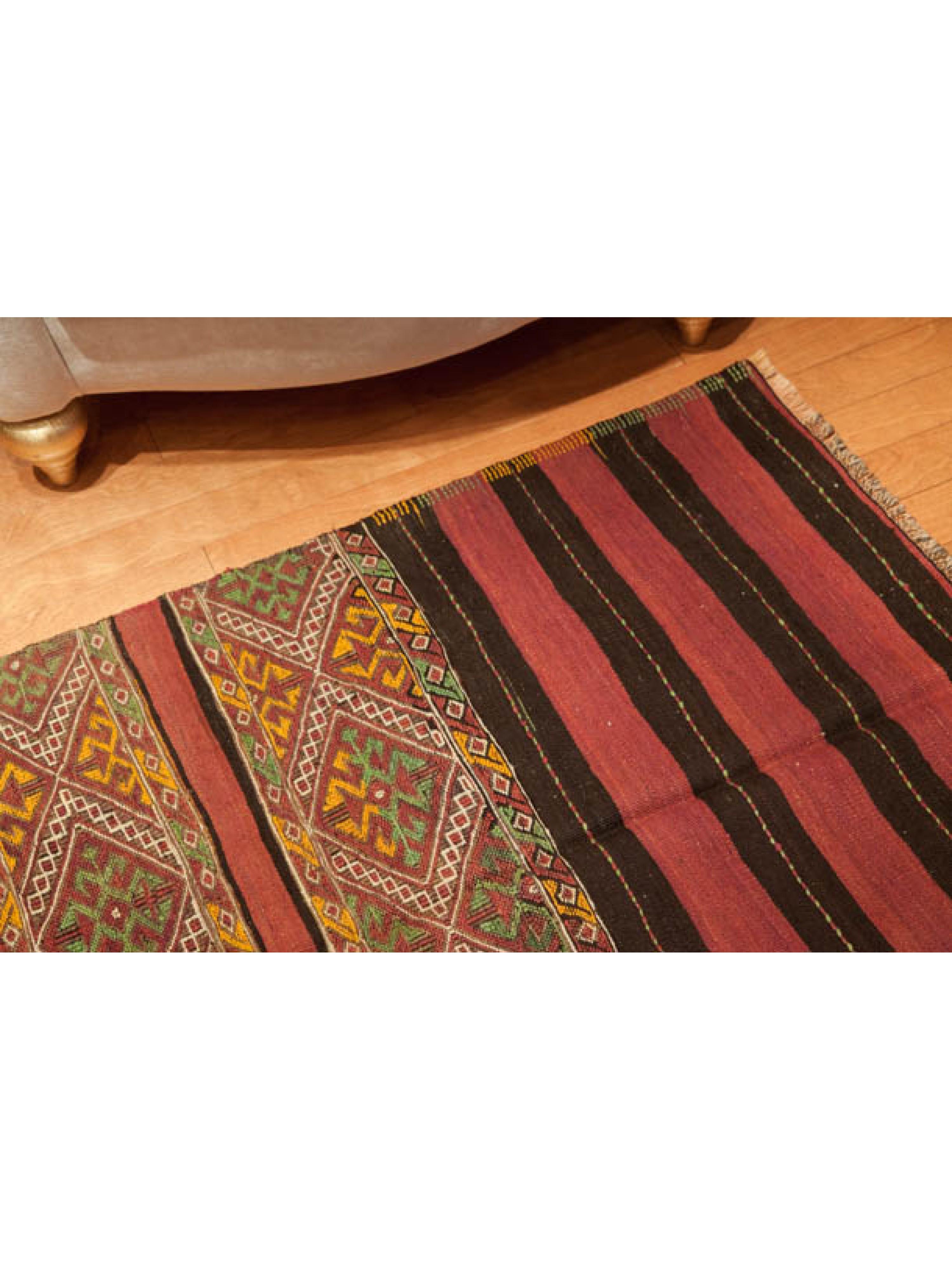 Tintura vegetale Vintage Malatya Chuval Kilim Cuval Rug Tappeto nomade anatolico naturale turco in vendita