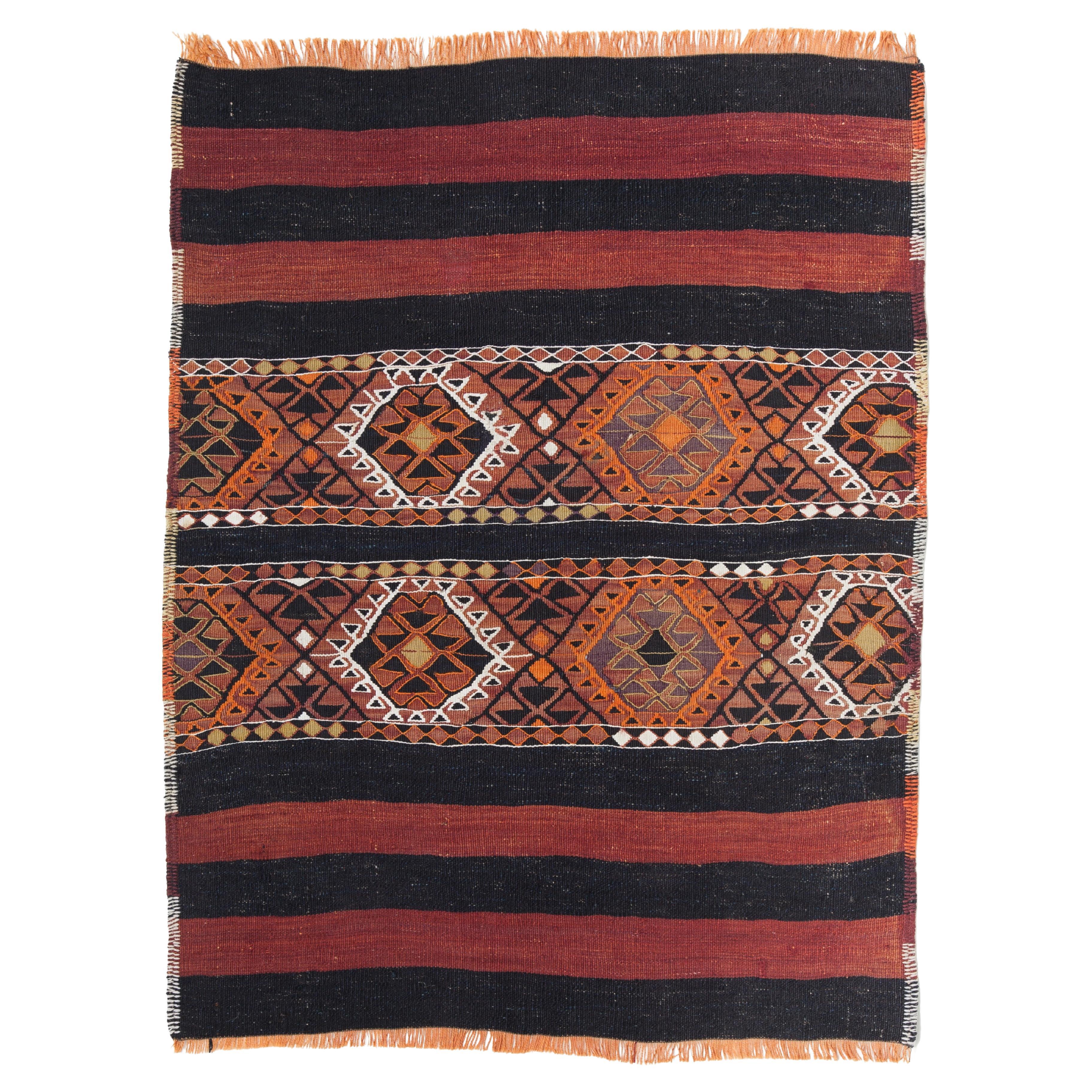Alfombra Vintage Malatya Chuval Kilim Cuval Alfombra Nómada Anatolia Natural Turca