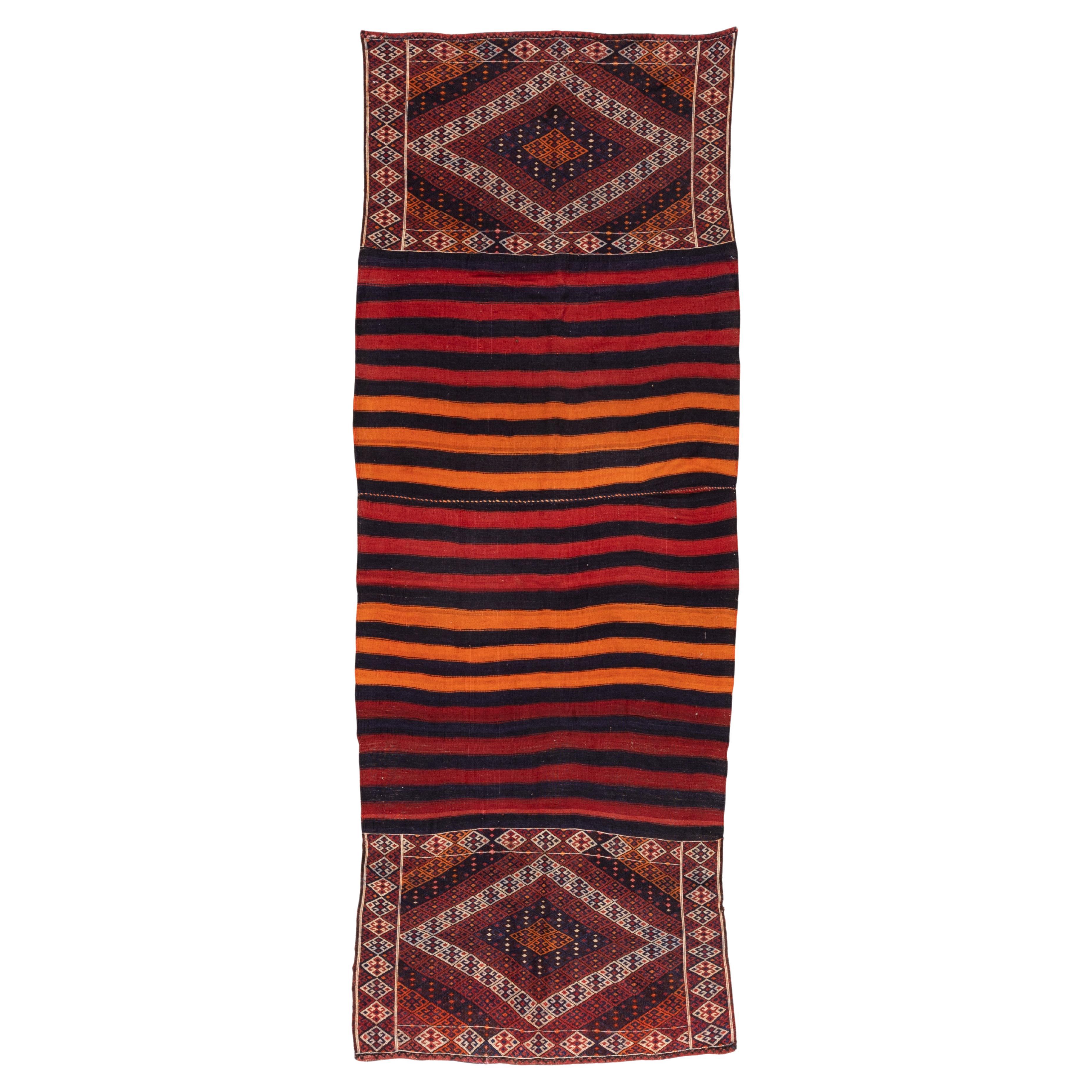 Vintage Malatya Chuval Kilim Cuval Rug Nomadic Anatolian Natural Turkish Carpet