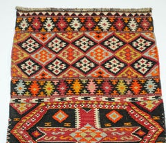 Vintage Malatya Kilim South Anatolia Nomadic Rug Turkish Carpet