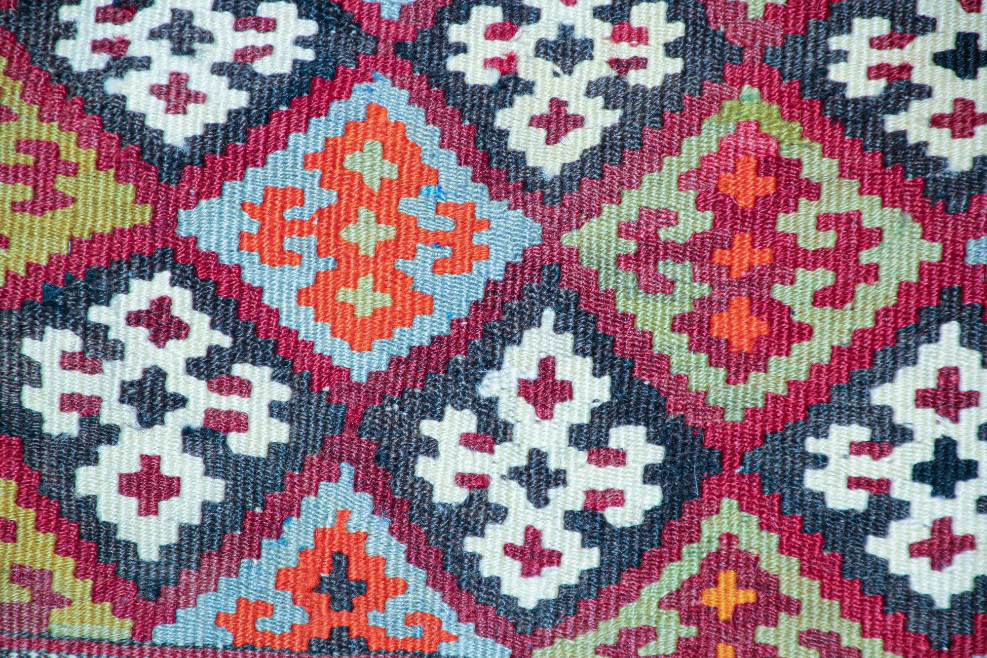 20th Century Vintage Malatya Kilim South Anatolia Nomadic Rug Turkish Carpet For Sale