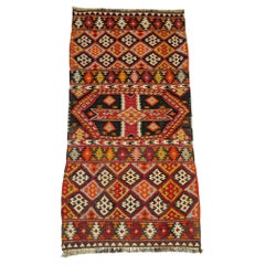 Retro Malatya Kilim South Anatolia Nomadic Rug Turkish Carpet