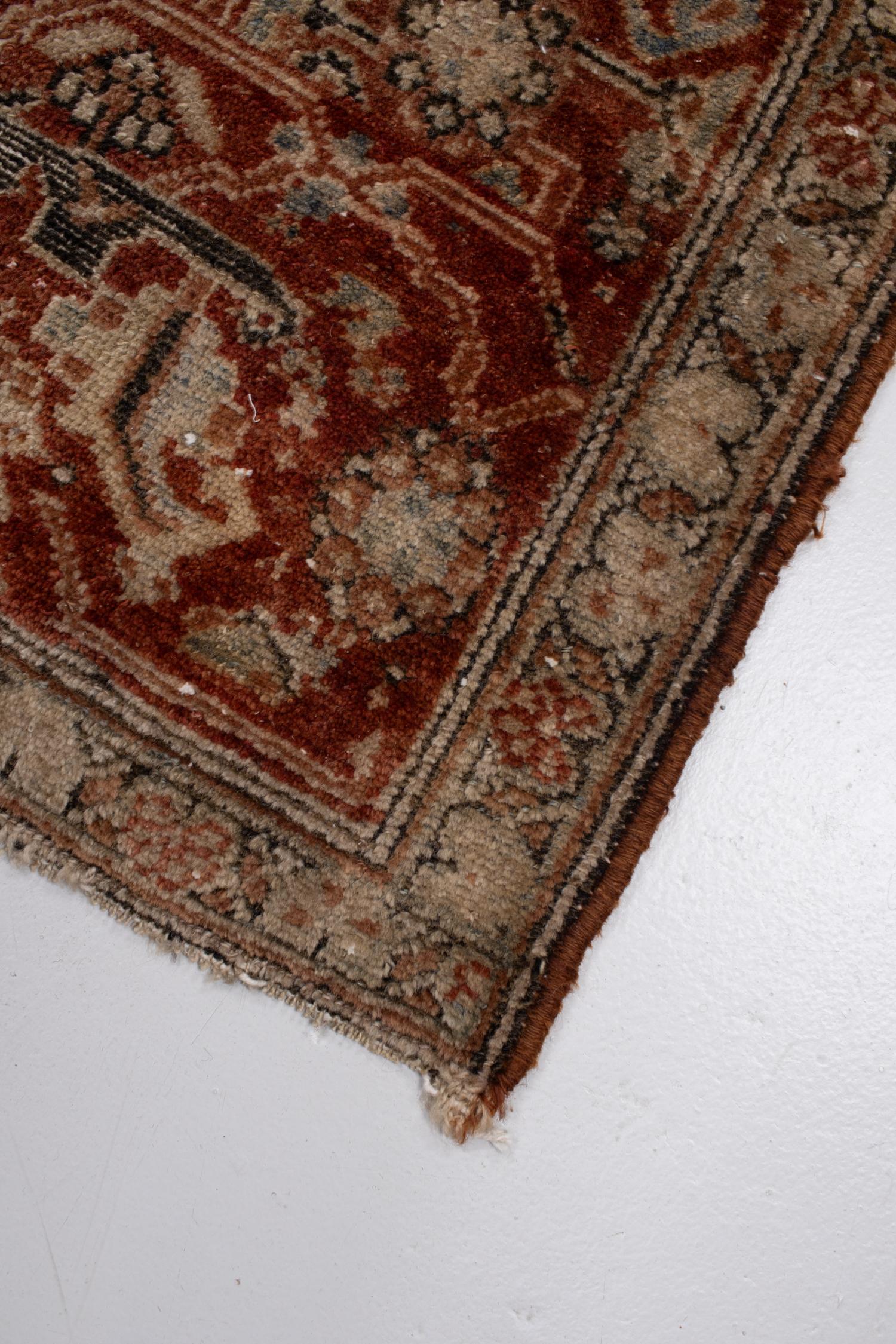 20th Century Vintage Malayer Gallery Rug For Sale