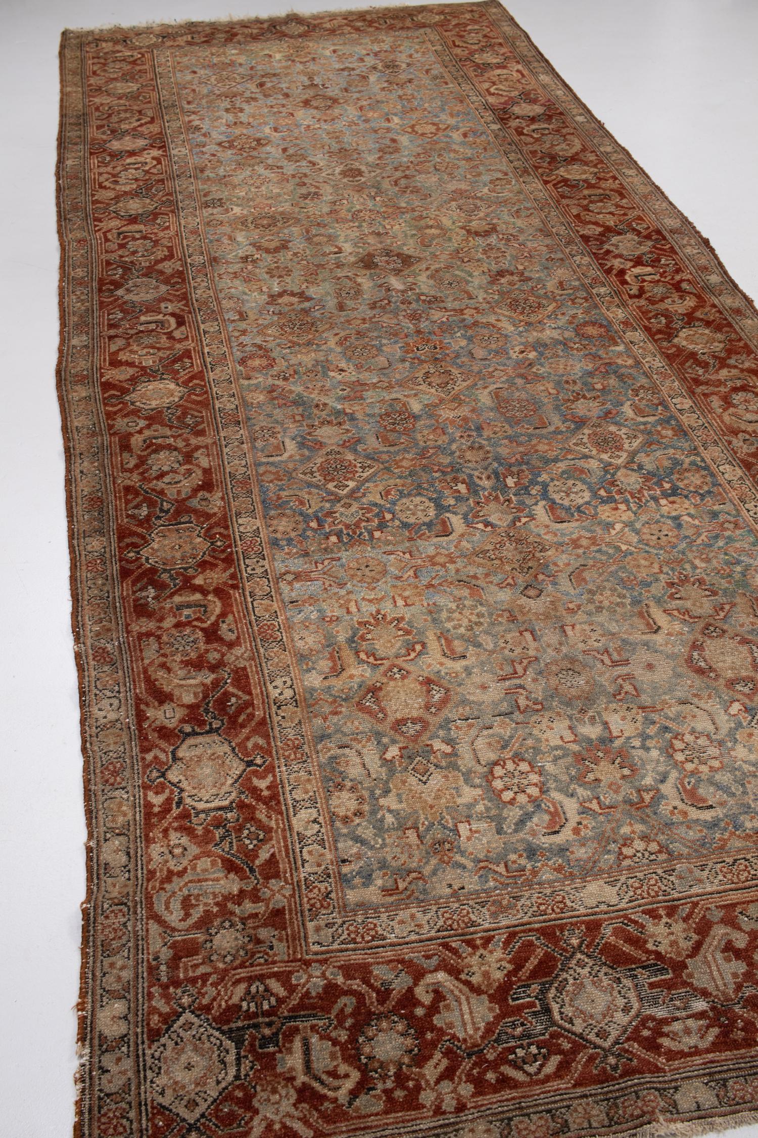 Wool Vintage Malayer Gallery Rug For Sale