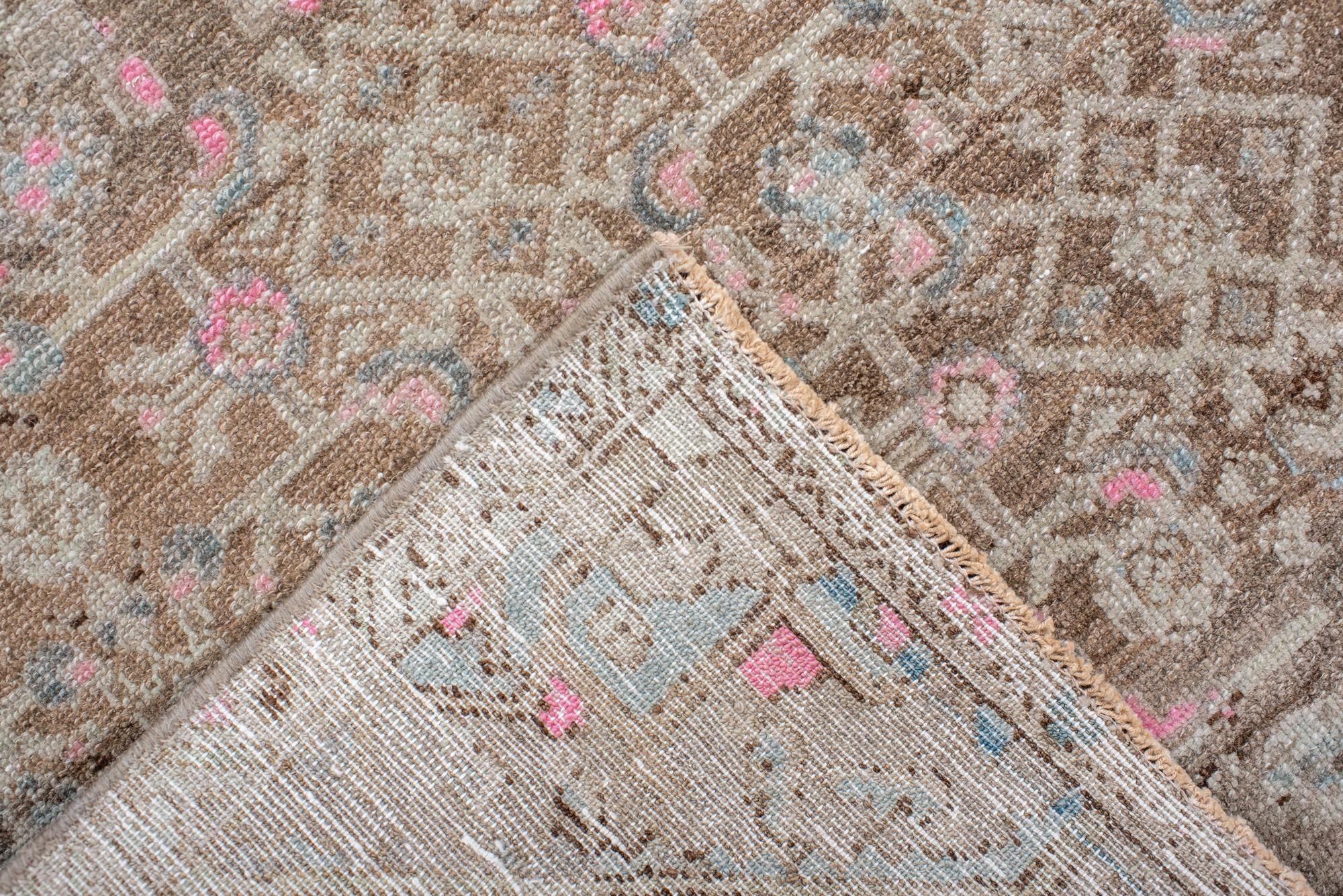20th Century Vintage Malayer Narrow Runner with Herati Design For Sale