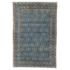 Vintage Malayer Rug with Slate Field with Quasi-Boteh Design Vintage Malayer Rug with Slate Field with Quasi-Boteh Design