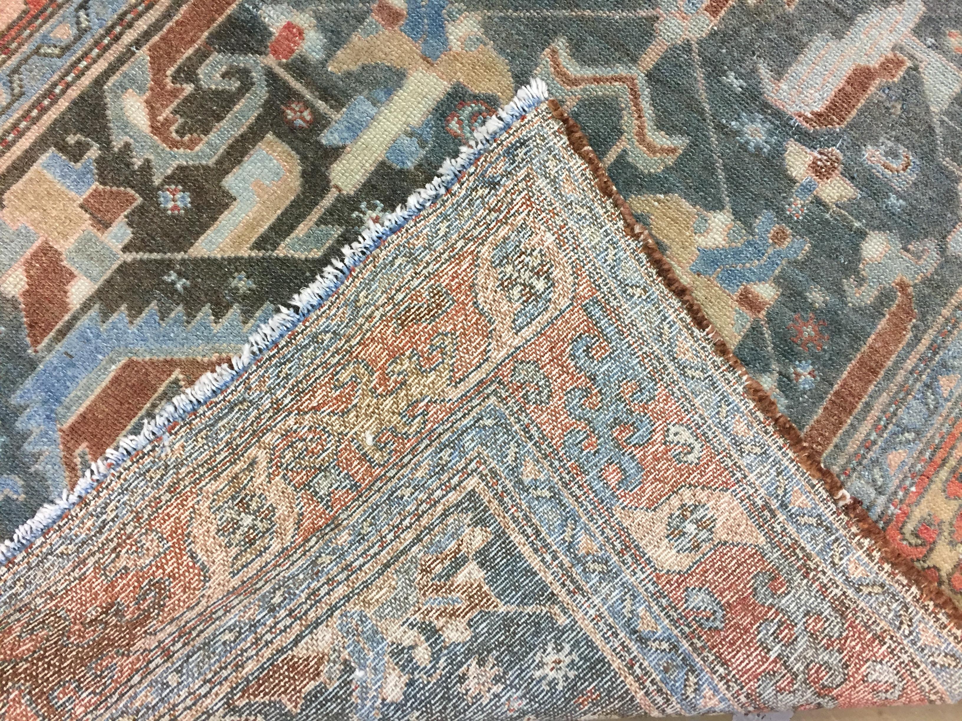 Hand-Woven Vintage Malayer Runner, 3'3 x 12'10 For Sale