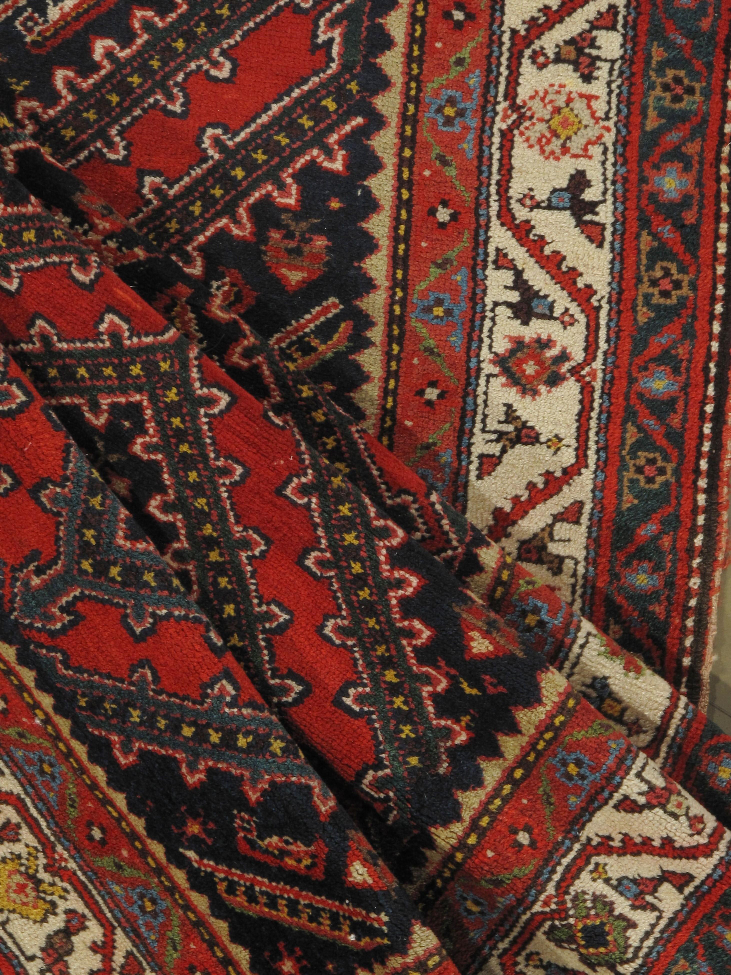 Vintage Malayer Runner 3'6 x 14'6. A lovely handwoven Malayer runner from Persia.
    