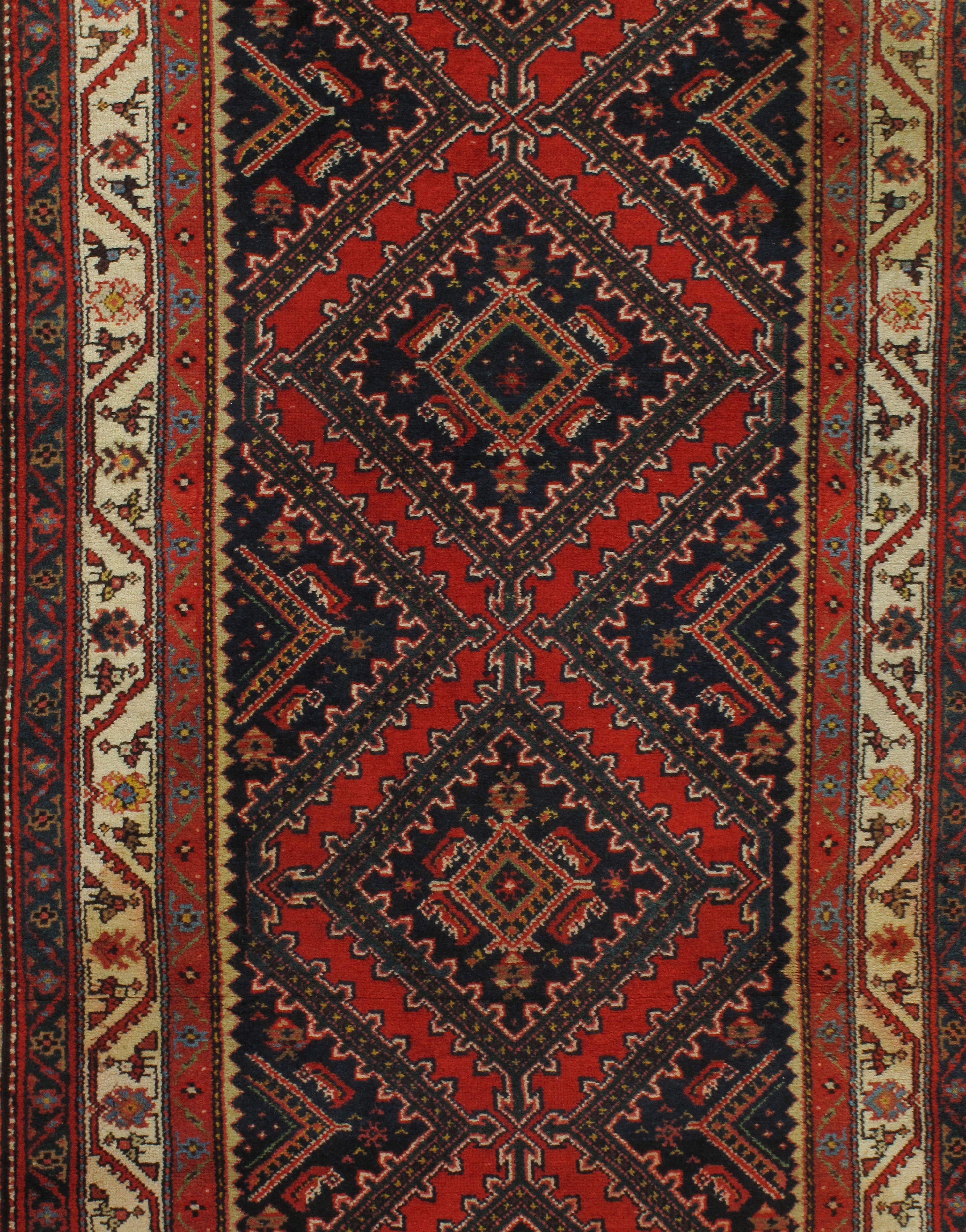 Wool Vintage Malayer Runner  3'6 x 14'6 For Sale