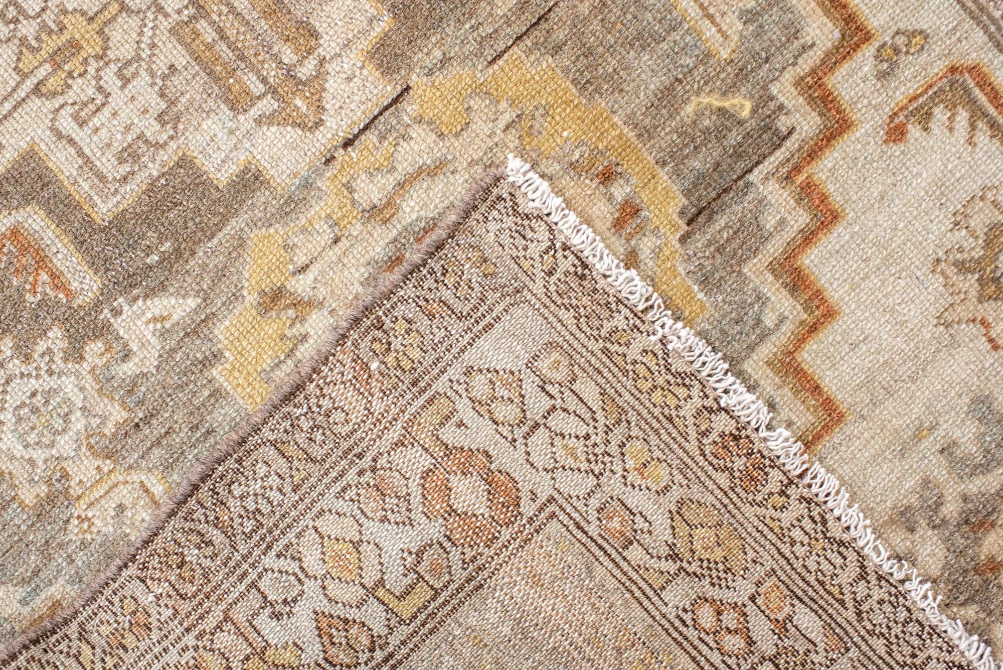 20th Century Vintage Malayer Runner with an Abrash Field and Palmette and Rosette Design For Sale