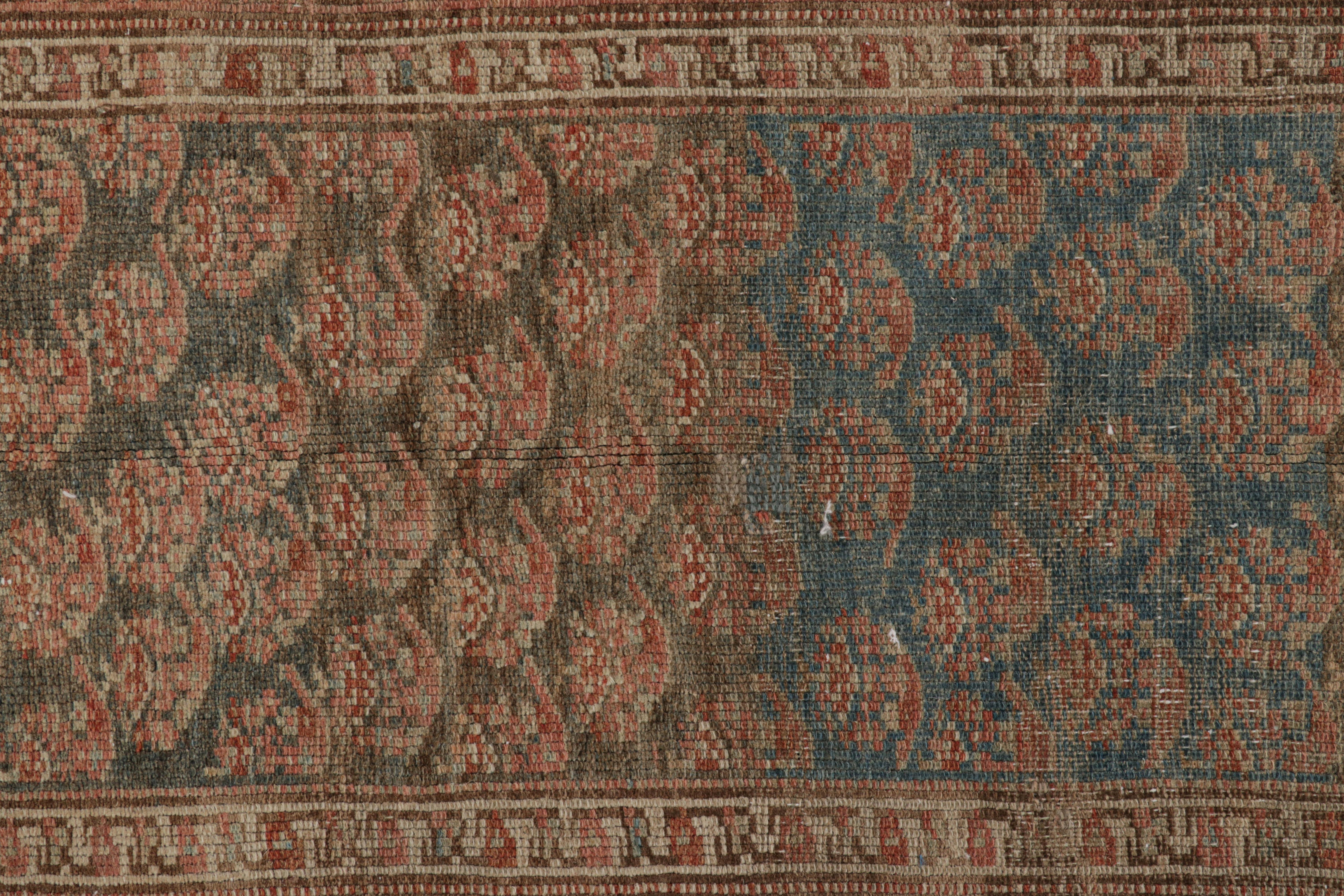 Hand-Knotted Vintage Malayer Style Turkish Runner Rug in Paisley Patterns, from Rug & Kilim For Sale
