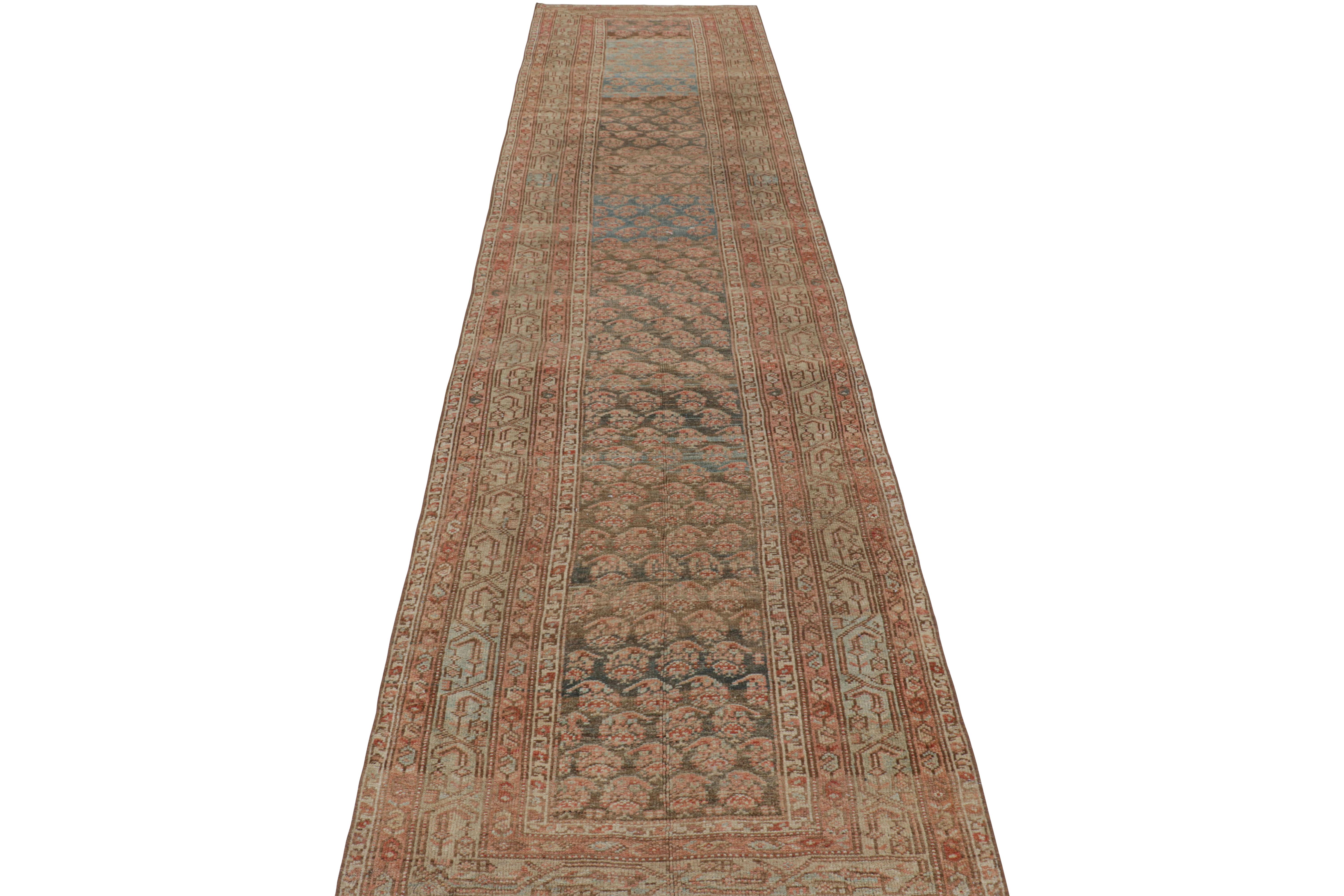 Mid-20th Century Vintage Malayer Style Turkish Runner Rug in Paisley Patterns, from Rug & Kilim For Sale