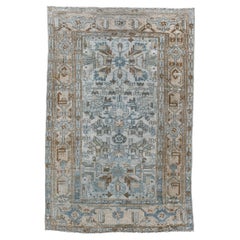 Vintage Malayer with Beige Field and  Blue Designs