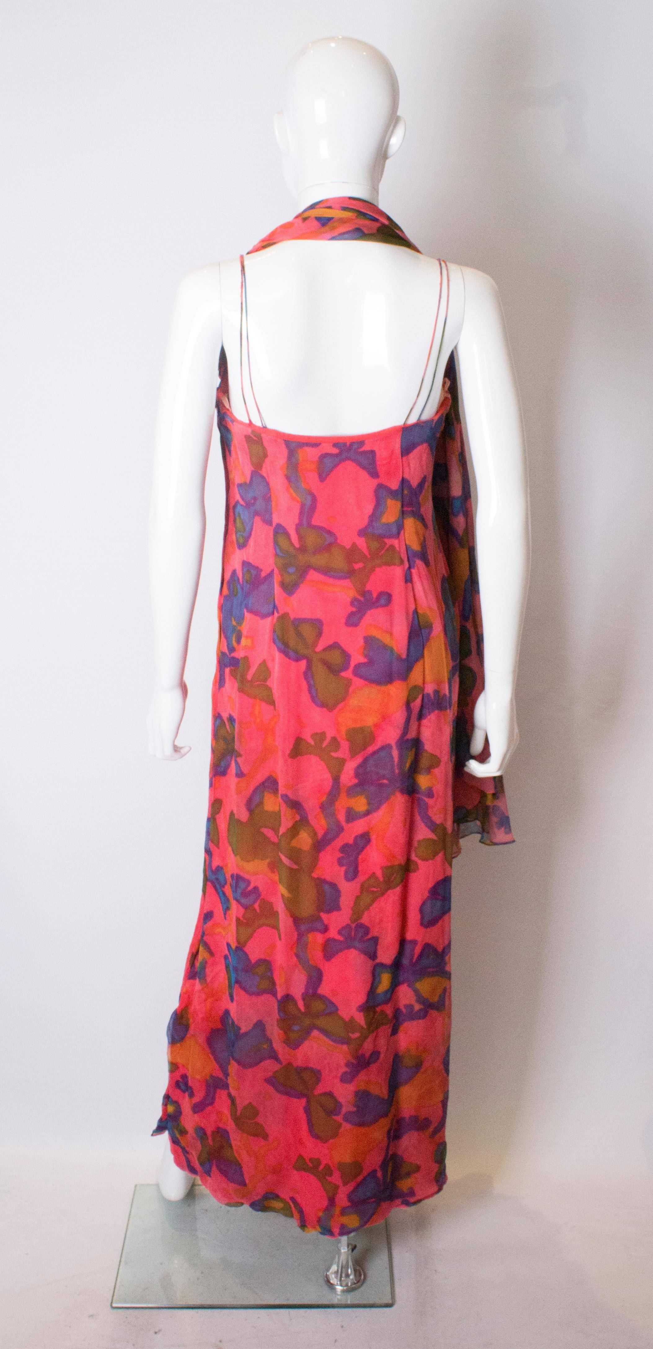Vintage Malcolm Starr Silk Gown 1